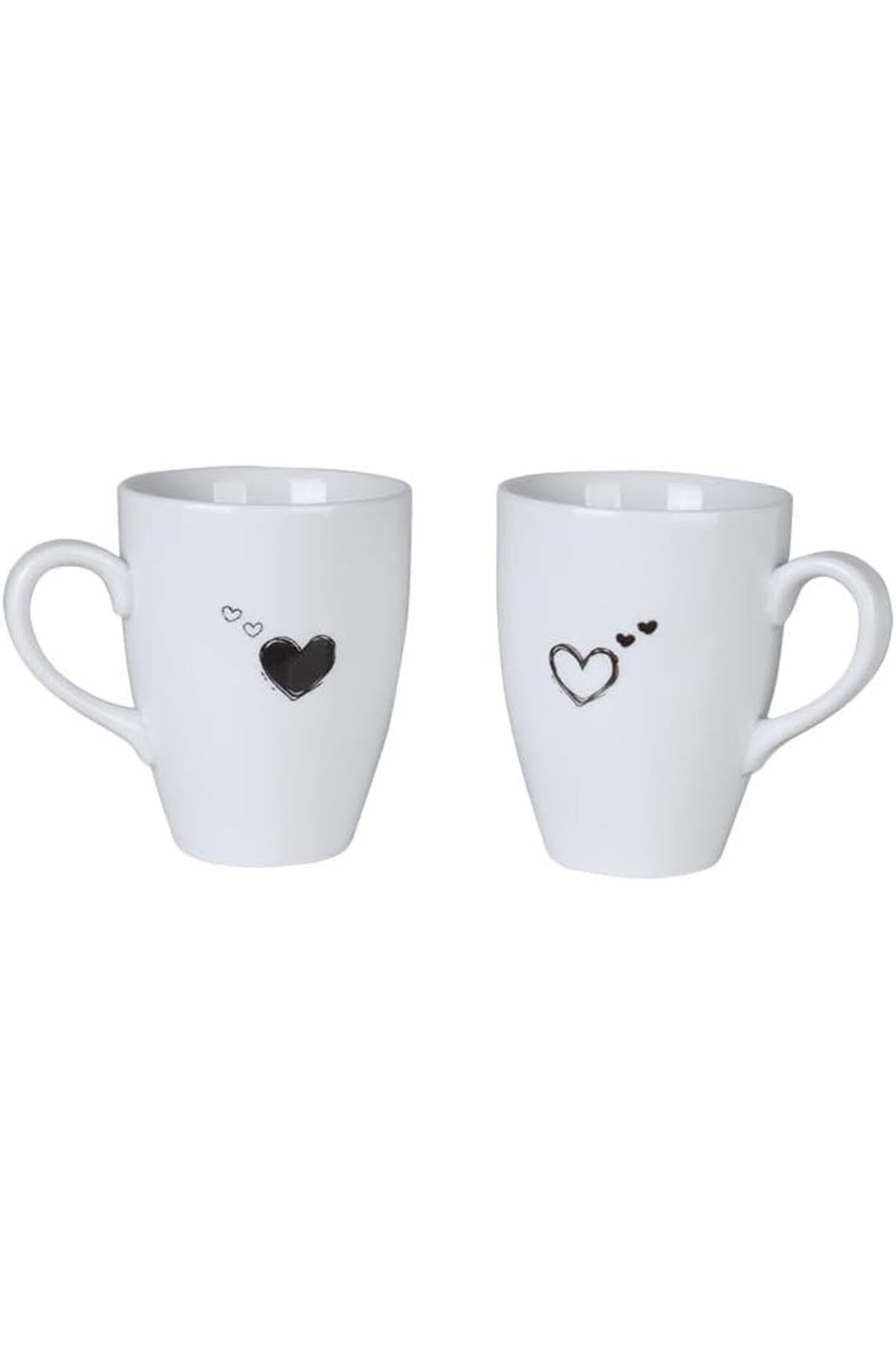 LUXE Porselen Pretty 2 Parça Mug Bardak LXSHP 1055529