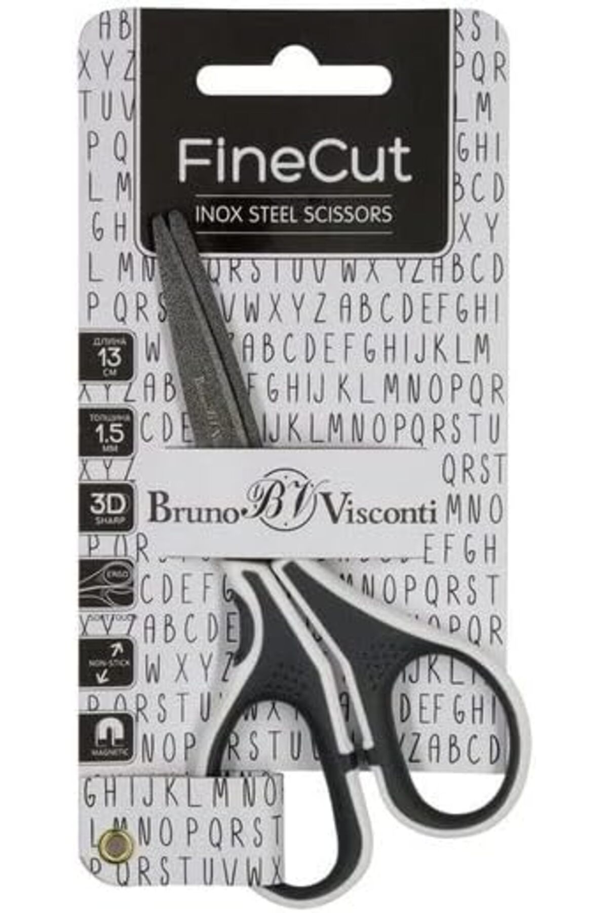 Mu Art Ahşap Mrt Visconti Makas Teflon Kaplama, "Fınecut", 13 Cm Ergonomık 60-0024 Art 871301