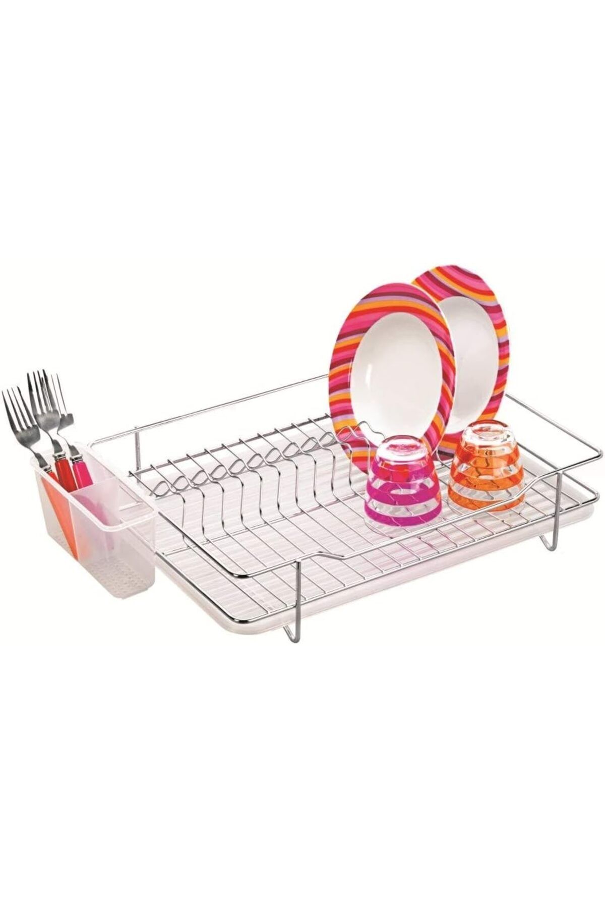 LUXE Metal Tek Katlı Yonca Tabaklık Bulaşıklık LXSHP 1055529