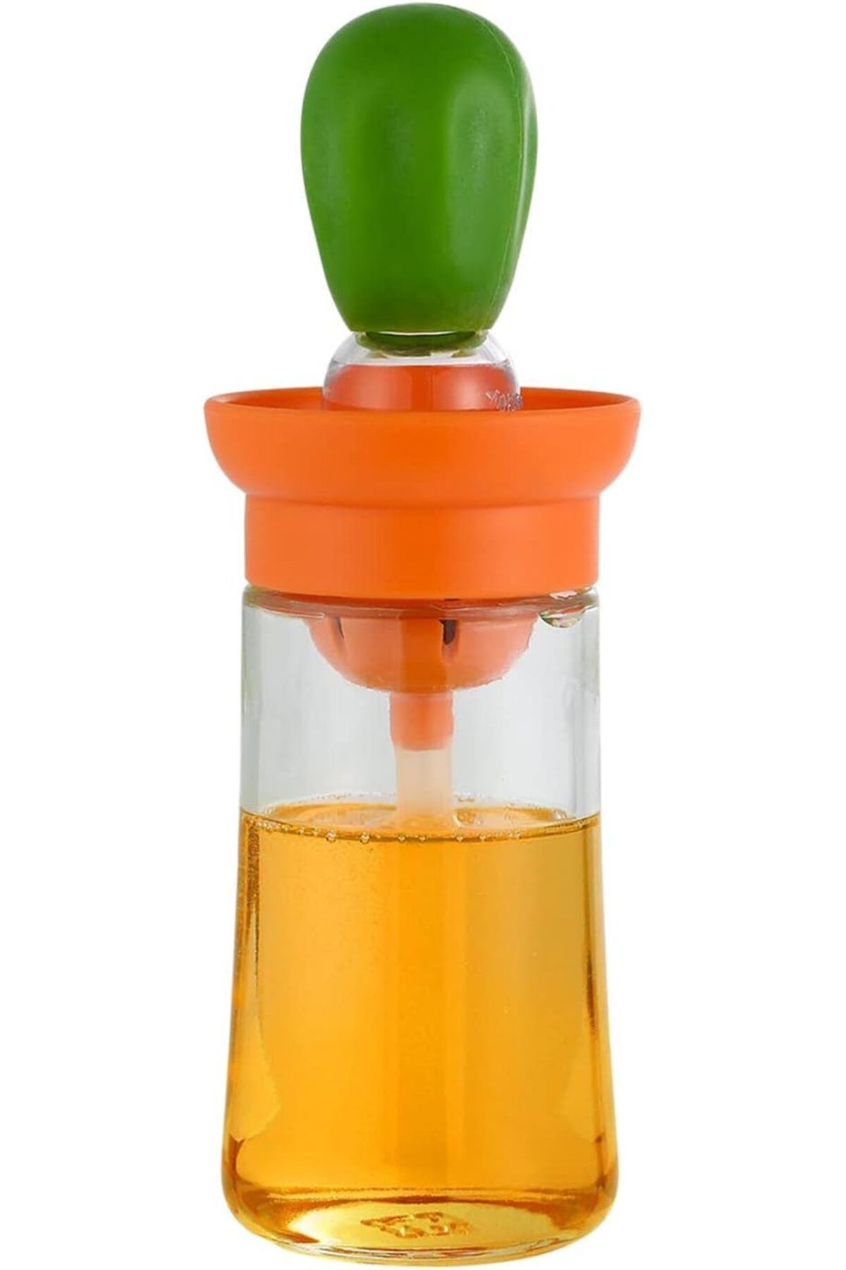 LUXE Yağ Dispenseri - 180ml Yağ Ölçme Kabı Dispenseri, Sıkma Yağ Şişesi Yağ Dispenseri Pişirm