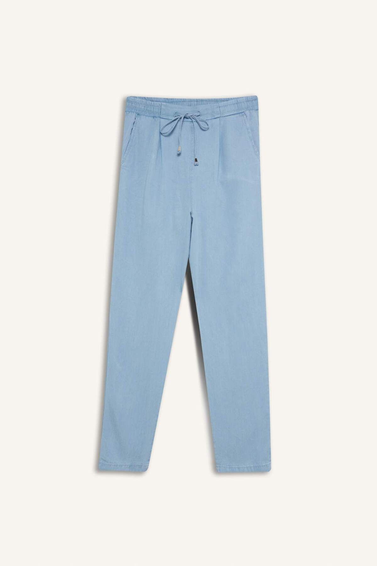 DeFacto Pull On Carrot Fit Yüksek Bel Bilek Boy Yıkamalı Pantolon D8236AX25SM