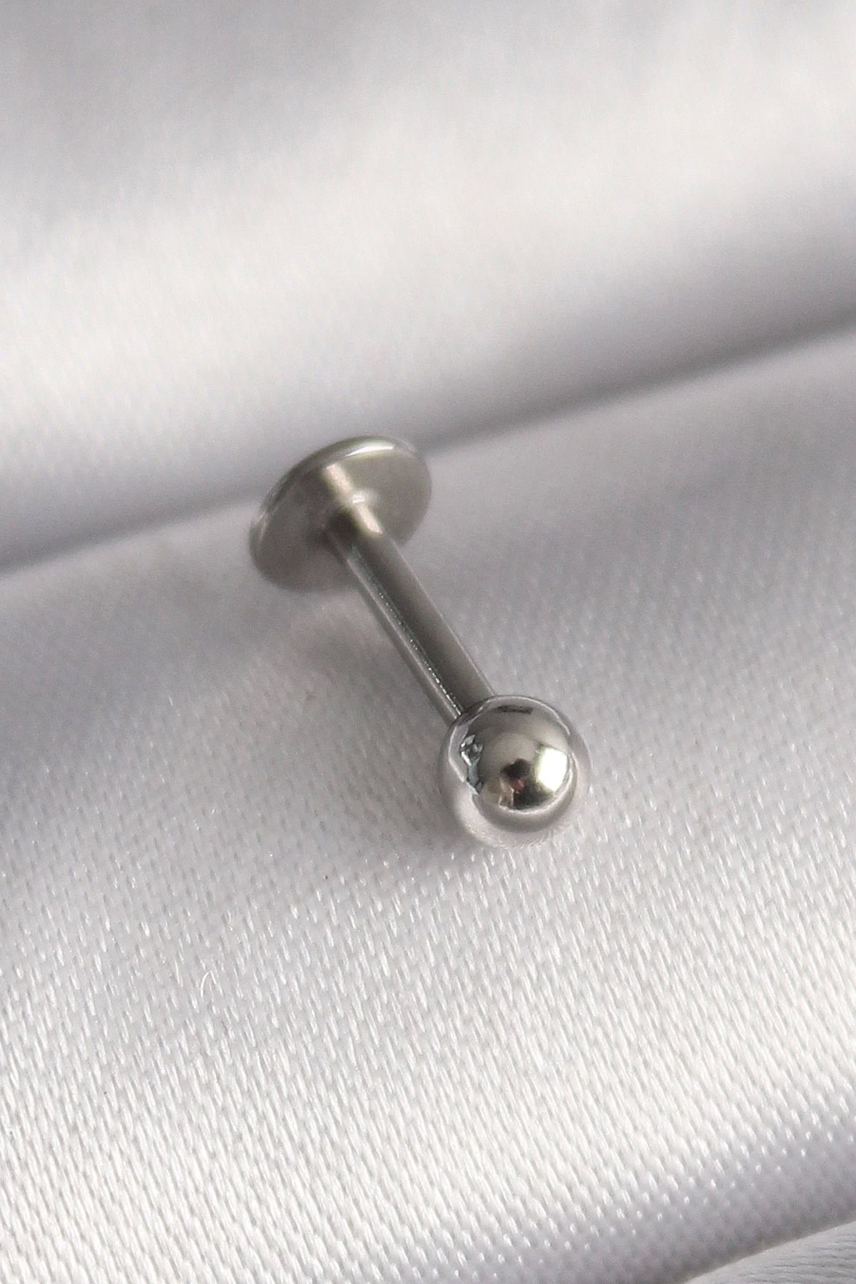 No8 Home 316L Çelik Gümüş Renk Topçuk Piercing