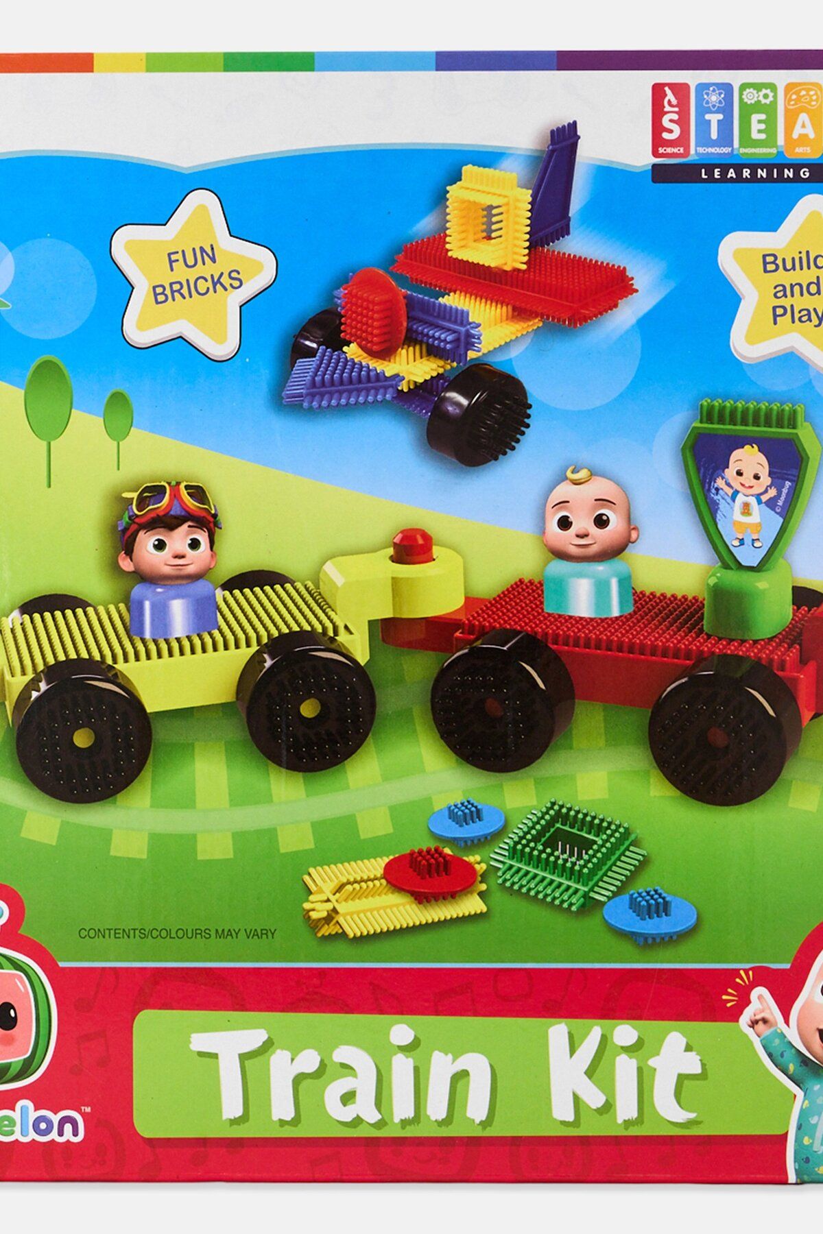 Cocomelon-22 Pcs Fun Bricks Train Kit 5