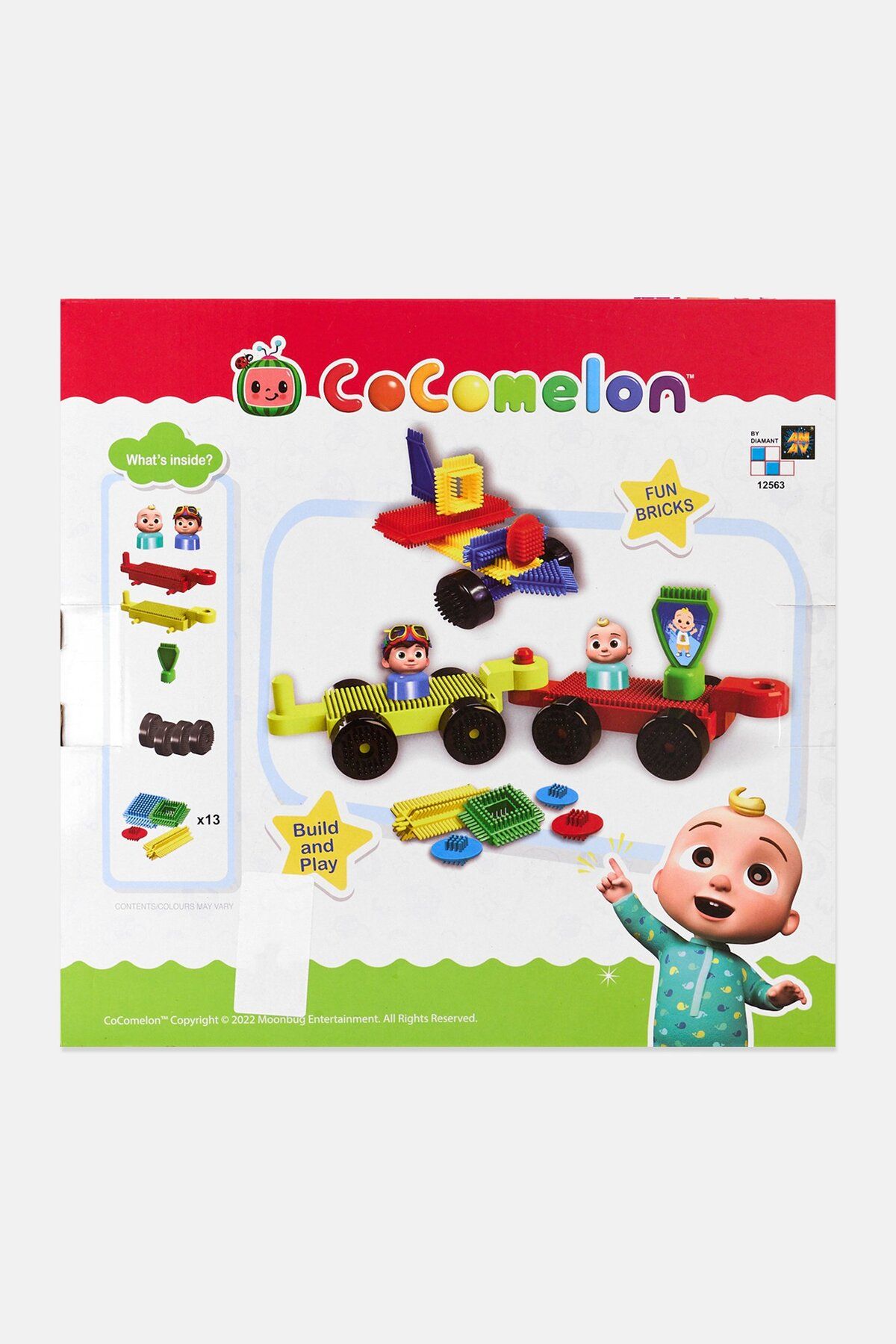 Cocomelon-22 Pcs Fun Bricks Train Kit 3