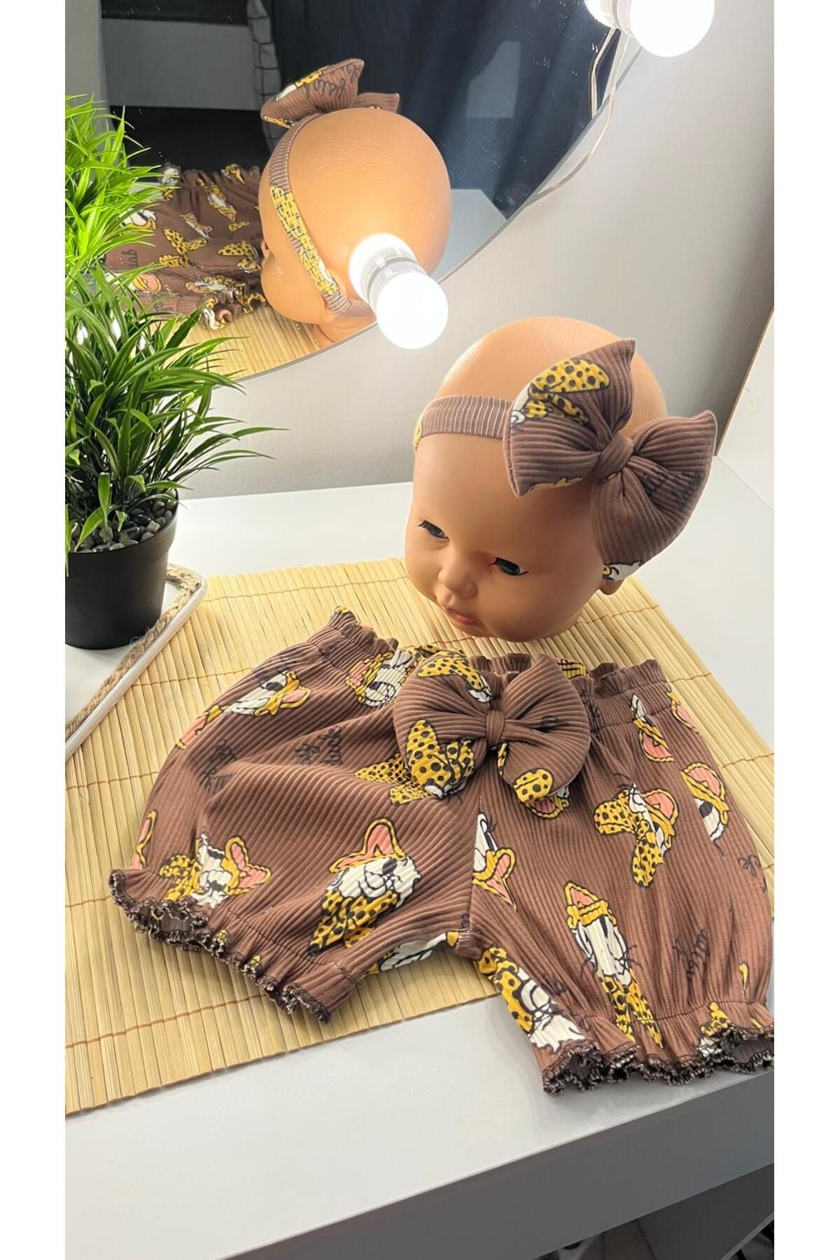 Naz Kız çocuk şort bandana