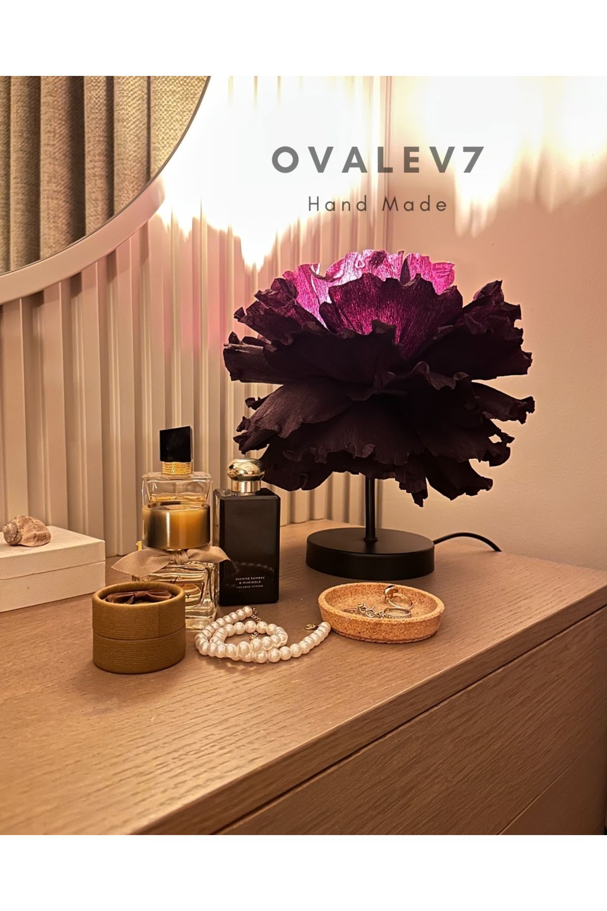 OVALEV Özel Tasarım Medusa Model Abajur Aydınlatma