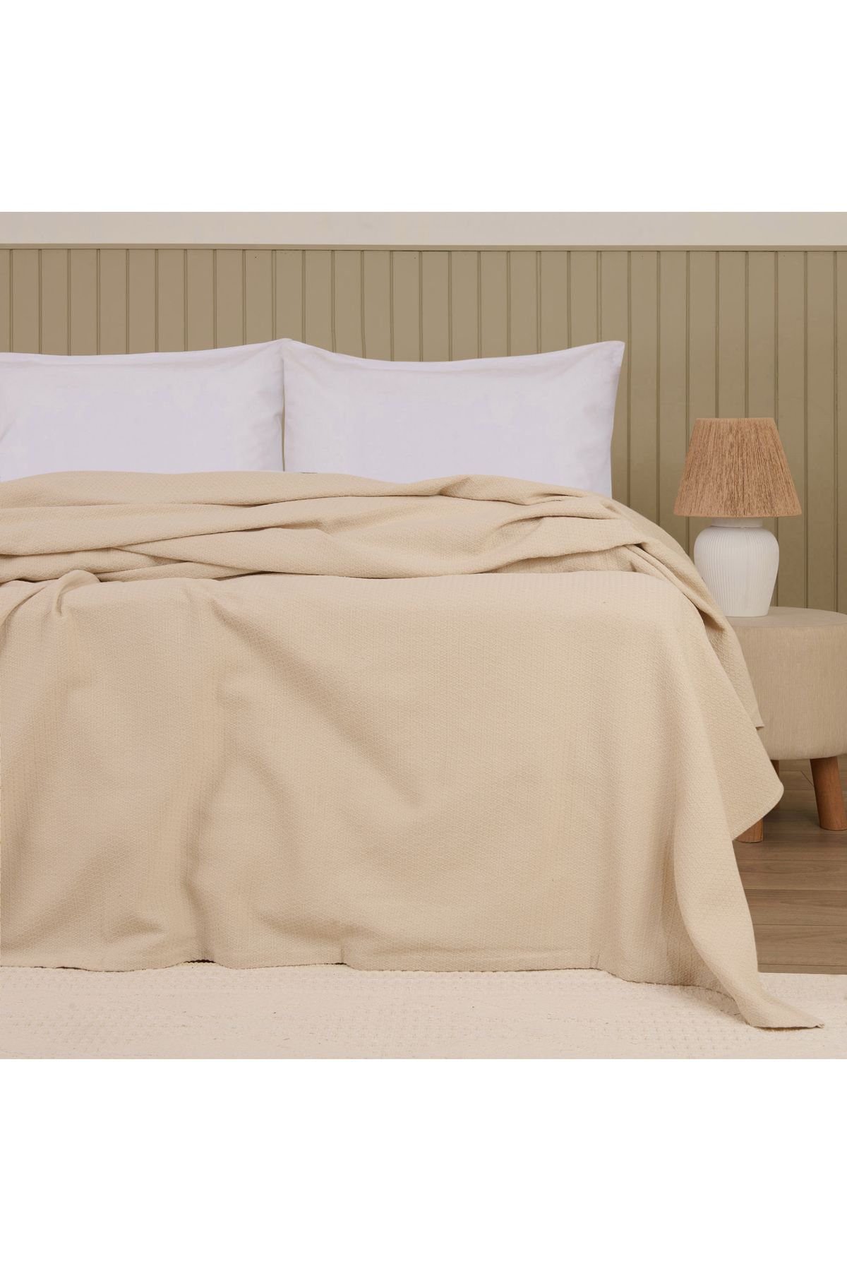 Evidea Soft Sable Tek Kişilik Pike - Bej - 160x220 cm