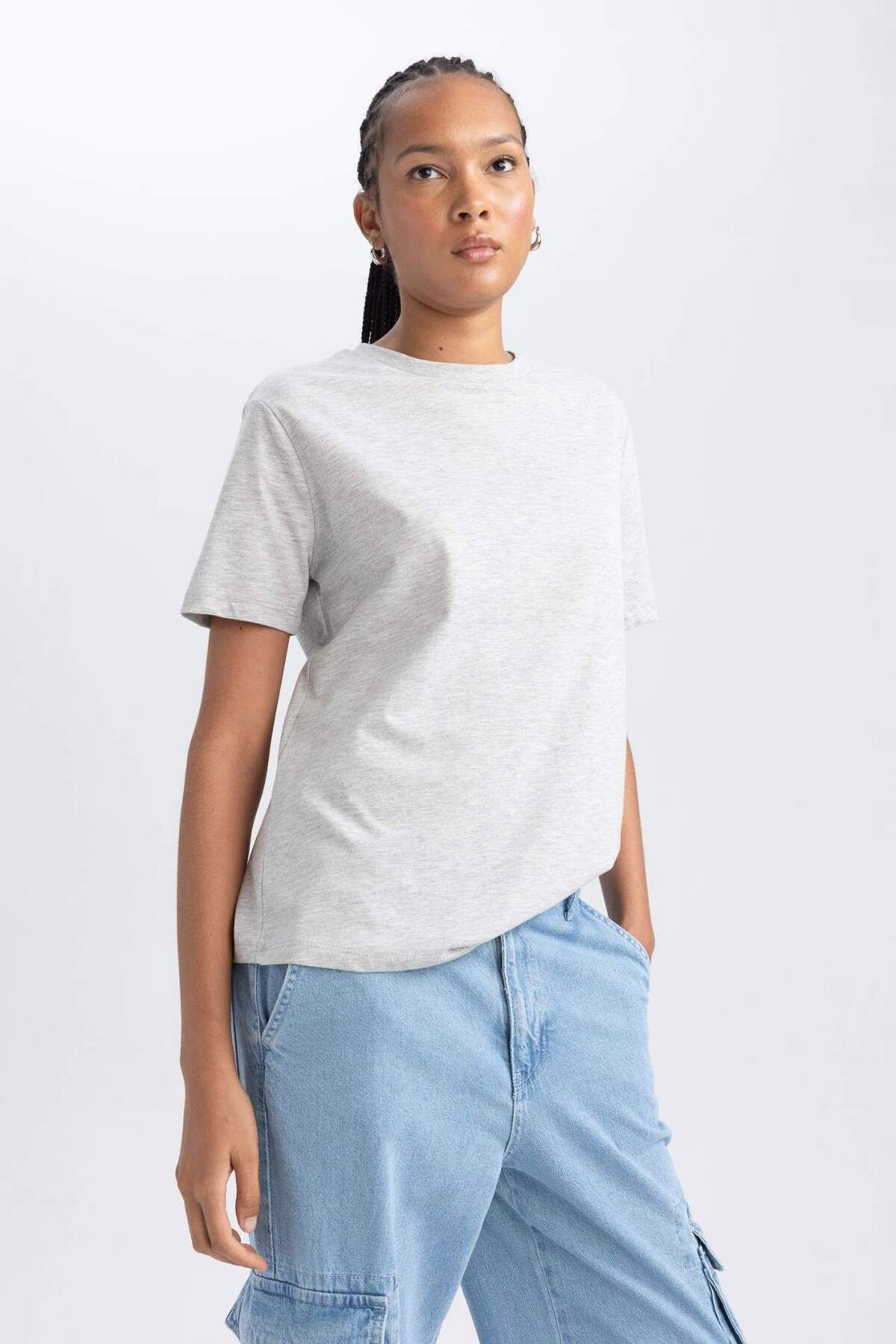 DeFacto-Tričko Regular Fit s krátkým rukávem B0642axns 5