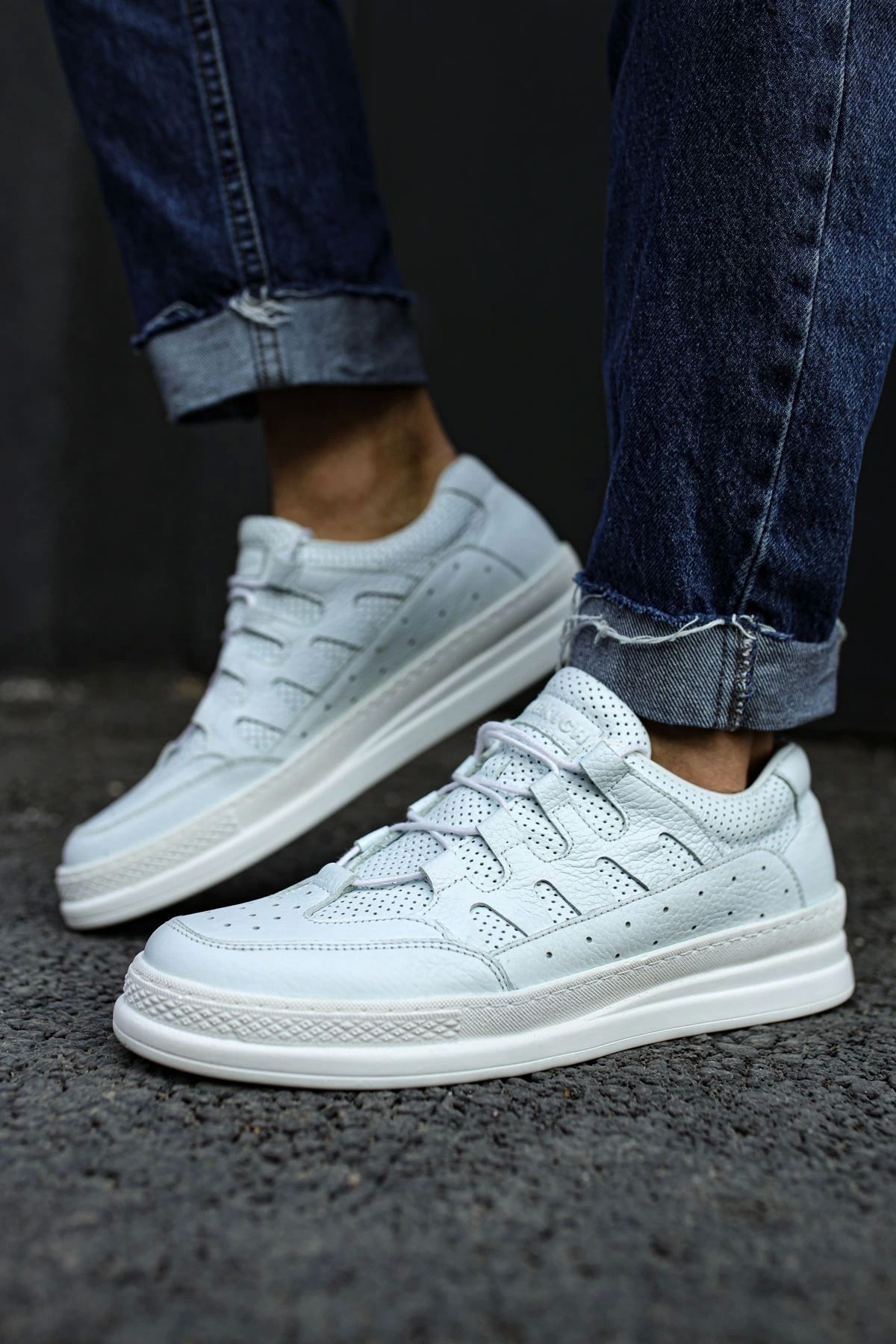 OurStyles CH040 DBT C-Rey Deri Erkek Ayakkabı BEYAZ