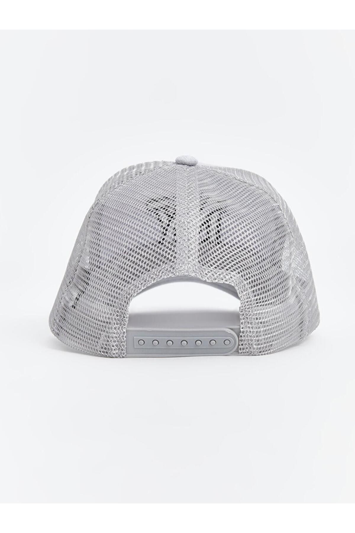 LC Waikiki-LCW ACCESSORIES Text Embroidered Men's Cap Hat 4