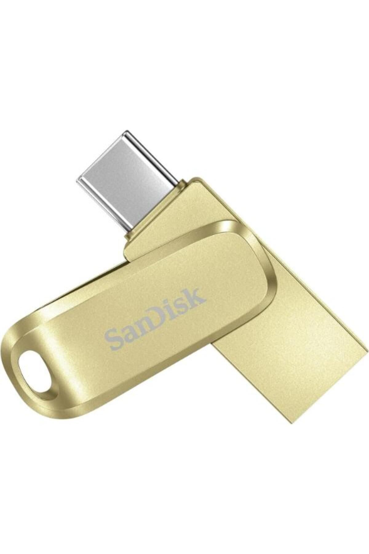 SanDisk Ultra Dual Drive Luxe 128GB Type-C USB 3.2 Flash Bellek Gold SDDDC4-128G-G46GD