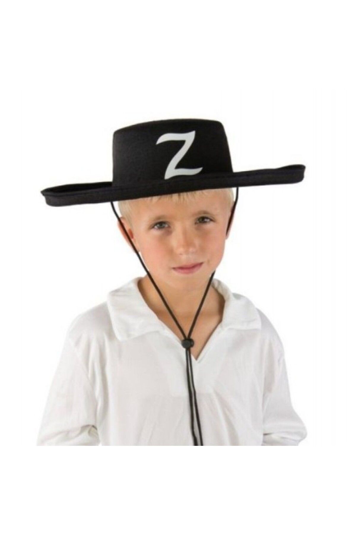 İsmiyle Al Z Logolu Çocuk Boy Bağcıklı Zorro Şapkası