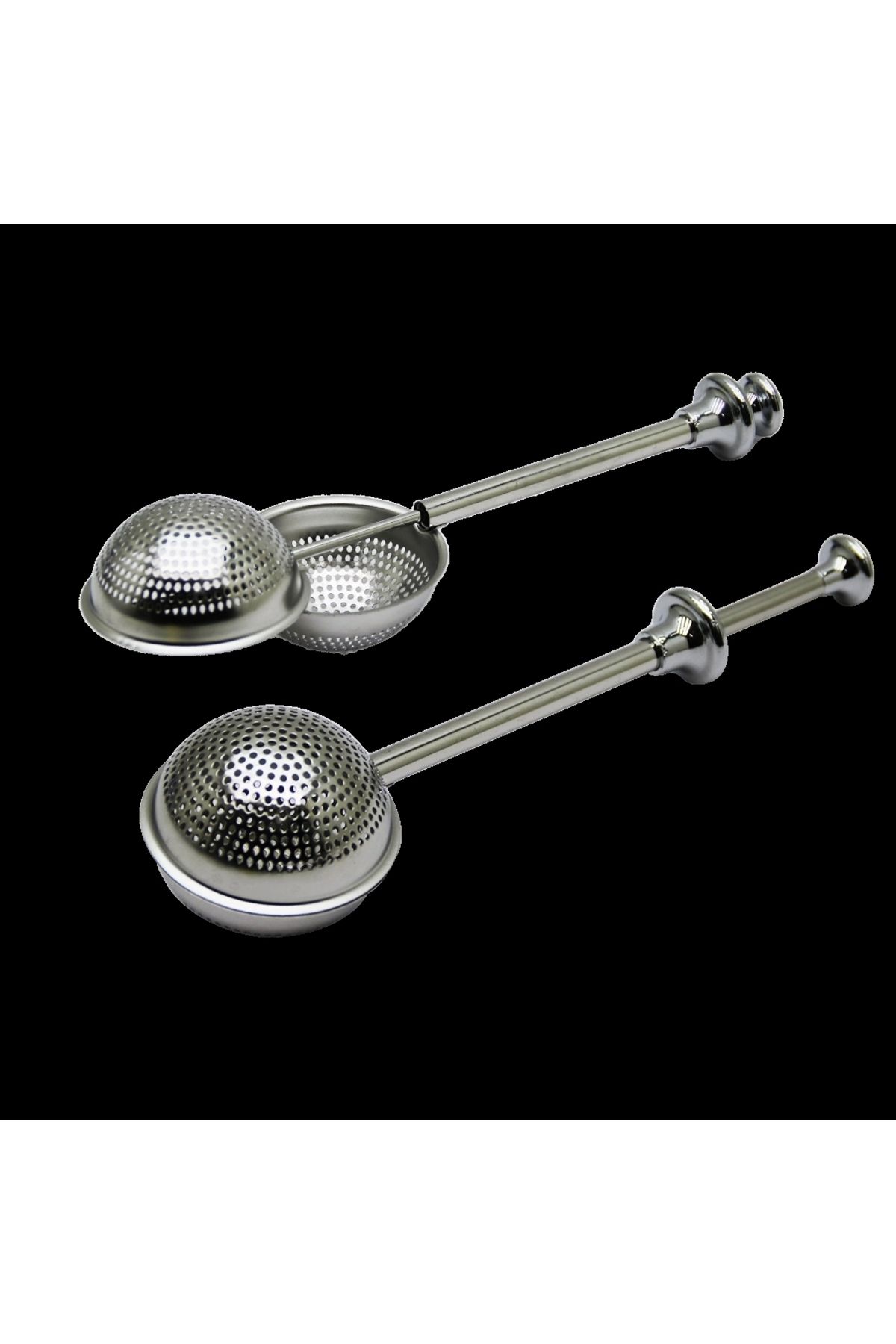 Beruflic Top Hazneli Metal Bitki Çay Süzgeç