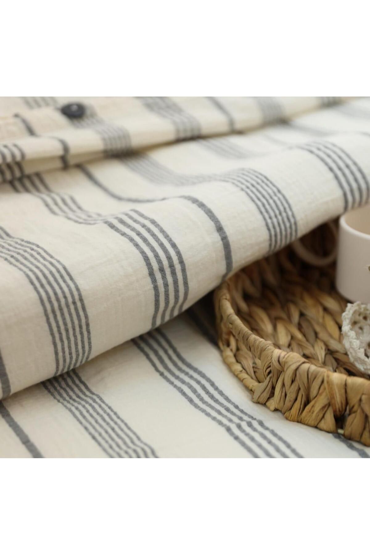 Home 100% Müslin Çift Kişilik Nevresim Takımı 200*160cm | 100% Muslin Double Duvet Cover Set 200*160cm