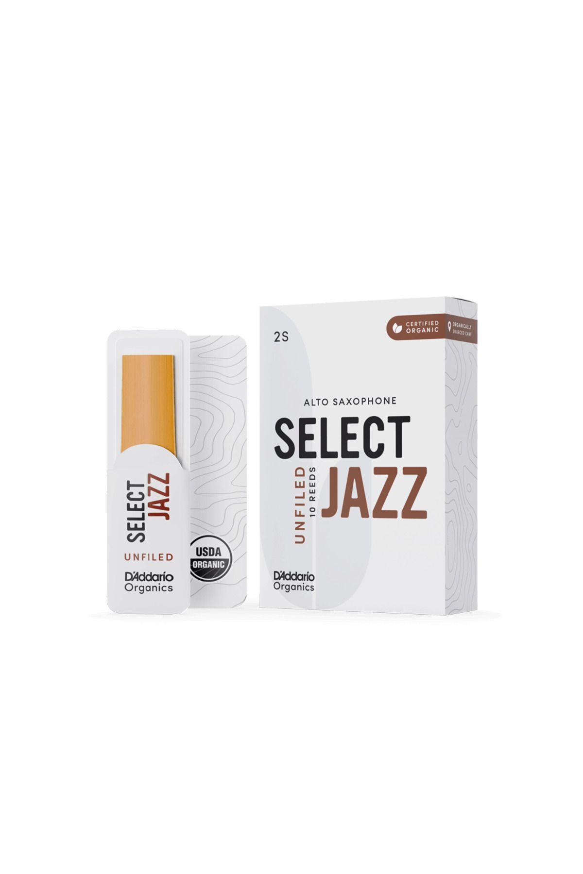 Daddario D'Addario Woodwinds Organic Select Jazz Unfiled Alto Saksafon Kamışı No:2 Soft