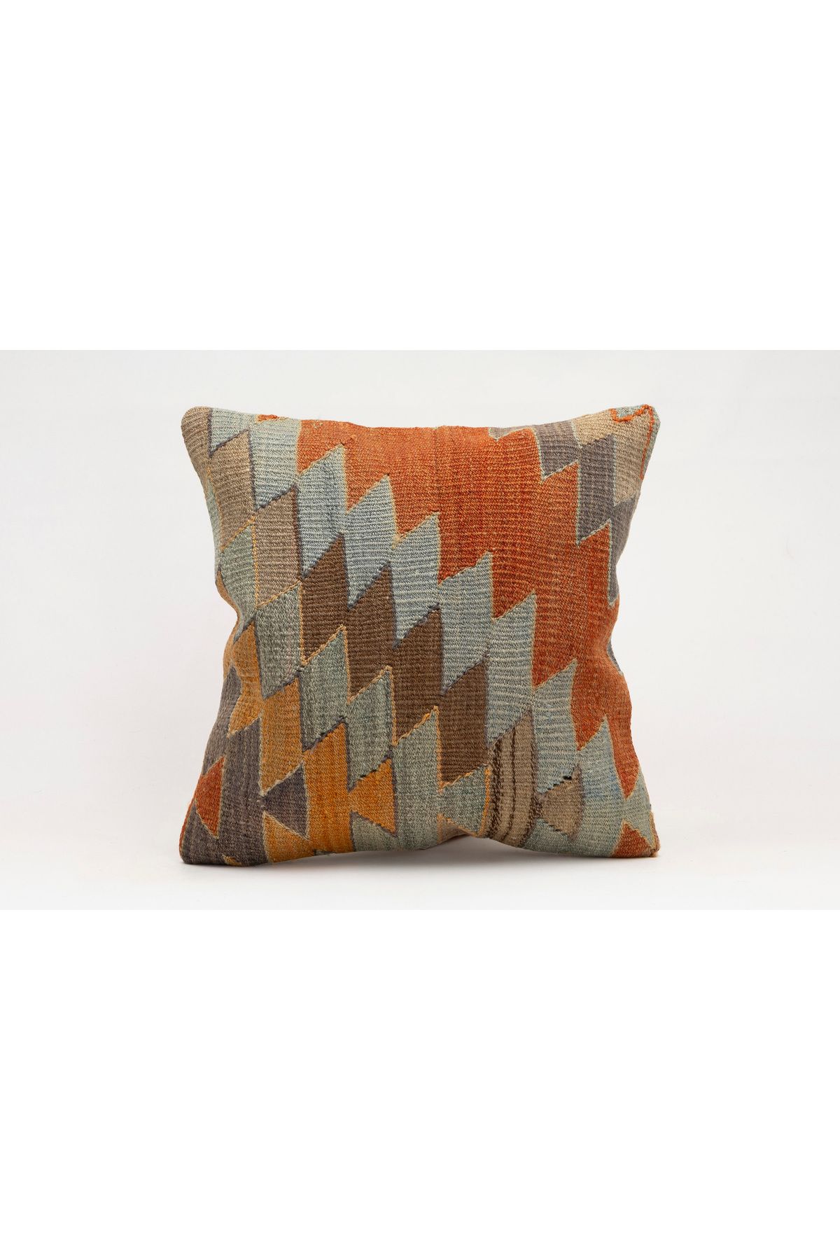 Kilim Whole Sale El Yapımı Kilim'den Yapılmış Vintage Kırlent Kılıfı, Yün, 40x40 Cm