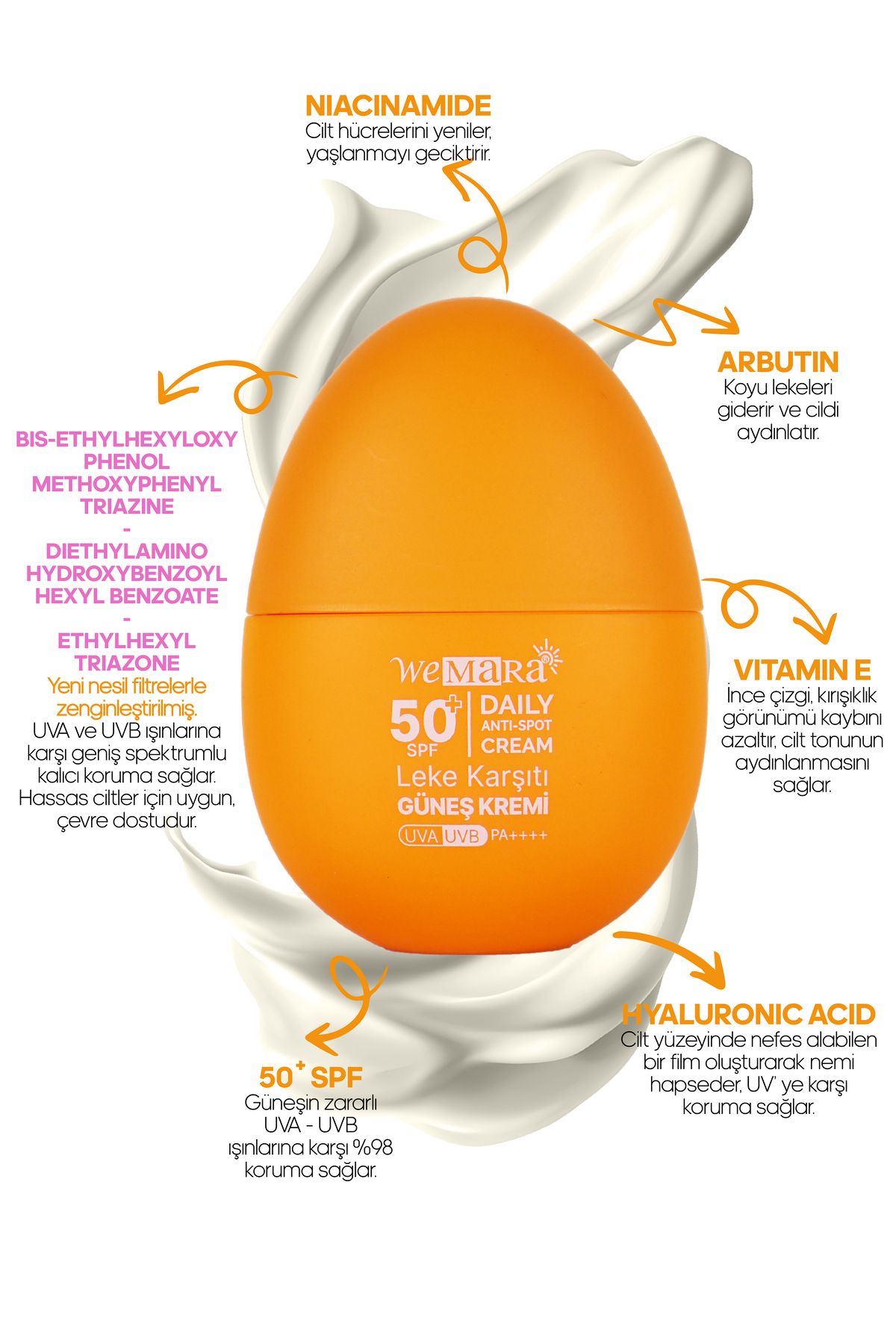 Mara We Ton Esıtleyıcı Yuz Bakım Kremı 50 Spf 50 ml