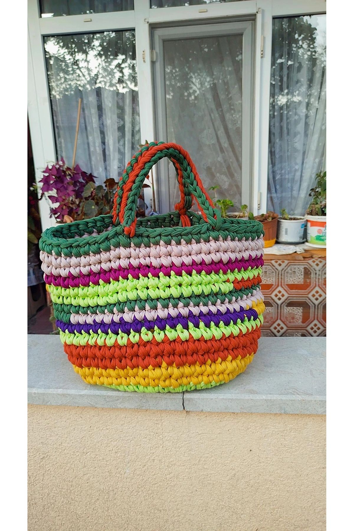 Handmade Plaj çantası etnik desen çanta