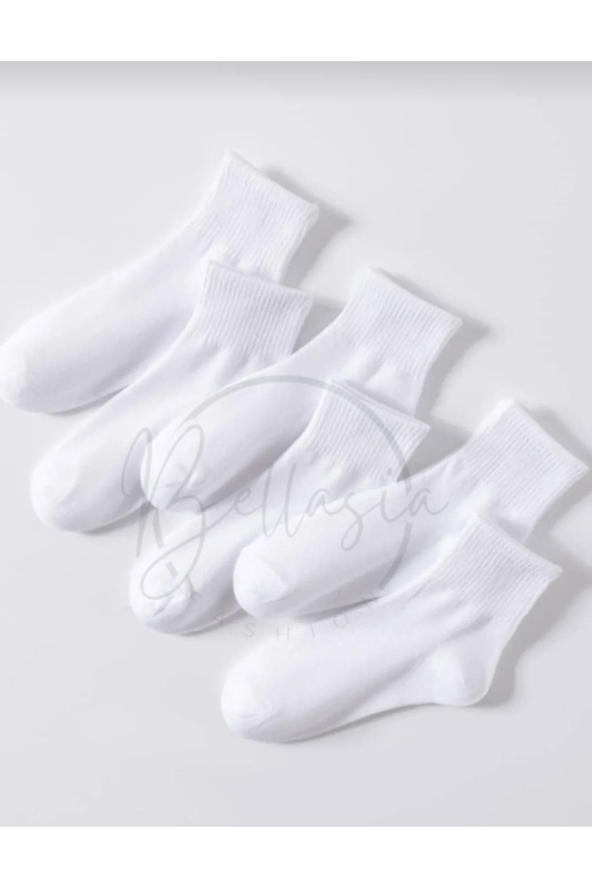bellasia 10'lu Yarım Konç Kolej Çorap Cool & Comfort Sportwear Unisex
