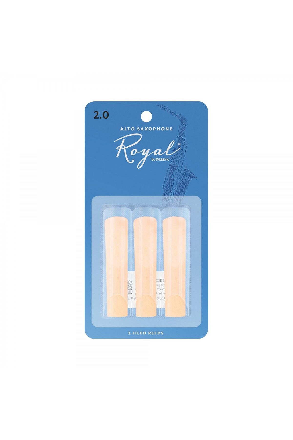 Daddario D'Addario Woodwinds Royal RJB0320 Alto Saksafon Kamışı (3 lü) No:2