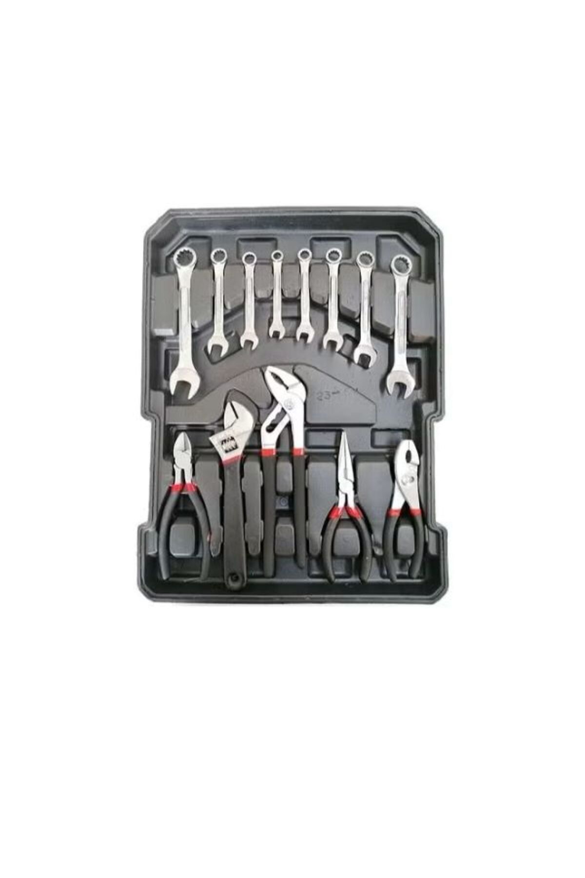 مجموعة أدوات احترافية مكونة من 187 قطعة باللون الأسود