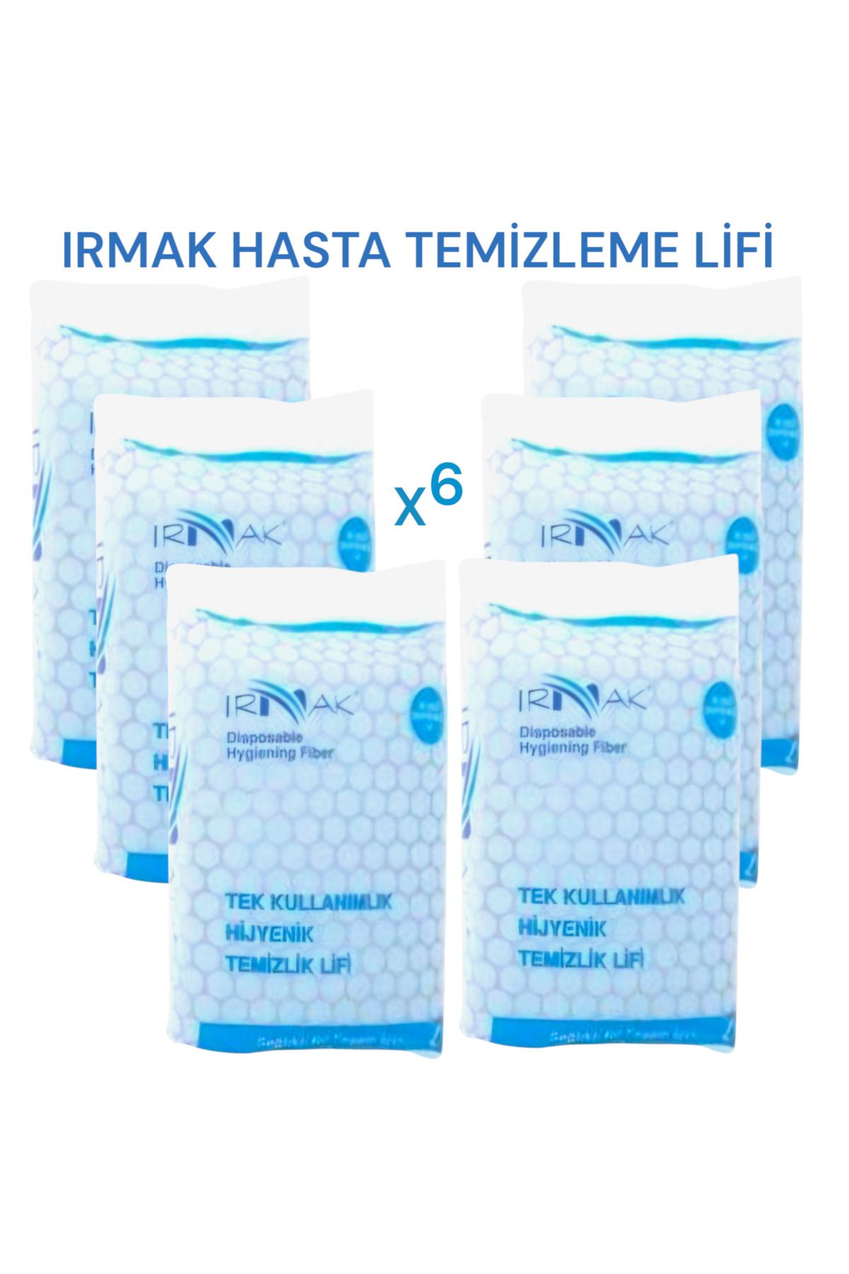 Irmak Hasta Vücut Temizleme Lifi ( 6 PAKET ) Hasta Banyo Vücut Temizleme Lifi