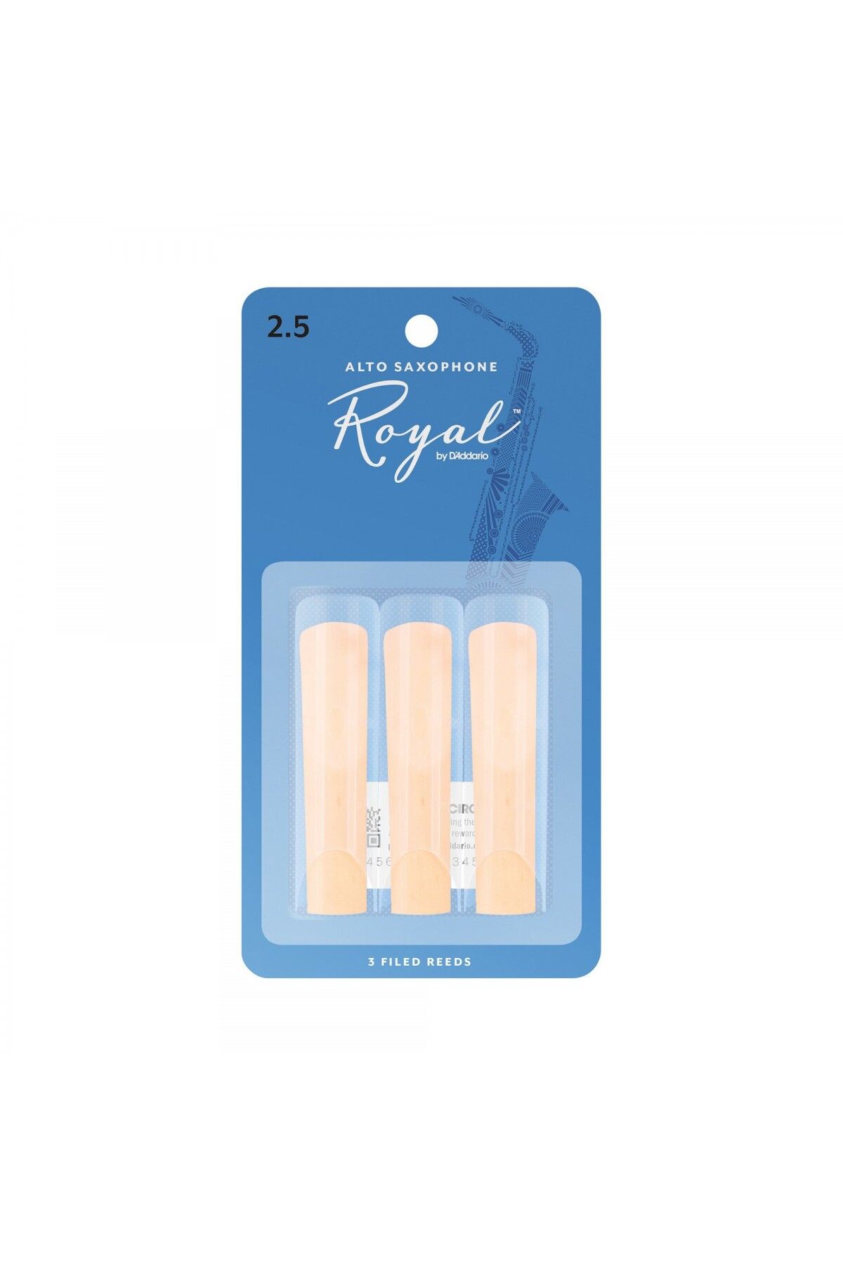 Daddario D'Addario Woodwinds Royal RJB0325 Alto Saksafon Kamışı (3 lü) No:2.5