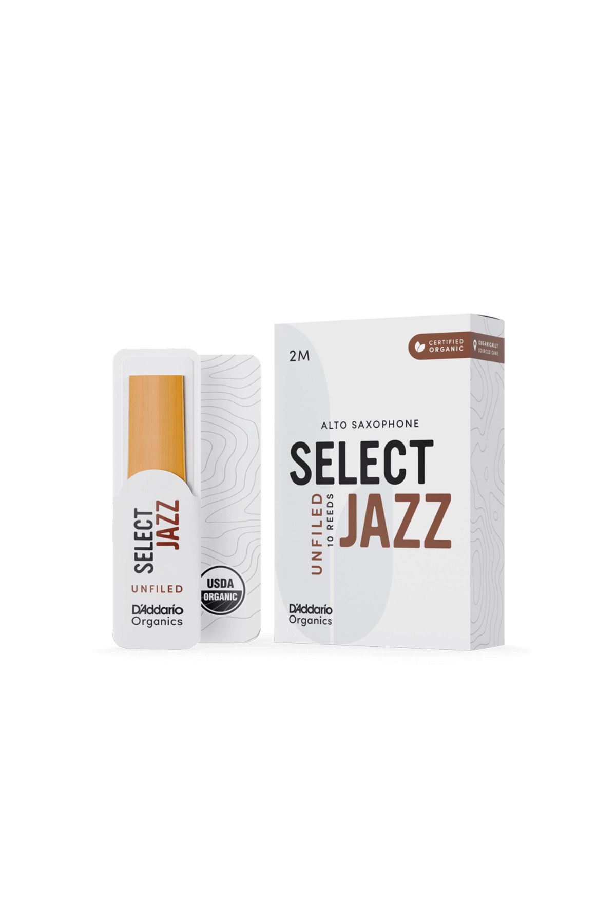 Daddario D'Addario Woodwinds Organic Select Jazz Unfiled Alto Saksafon Kamışı No:2 Medium