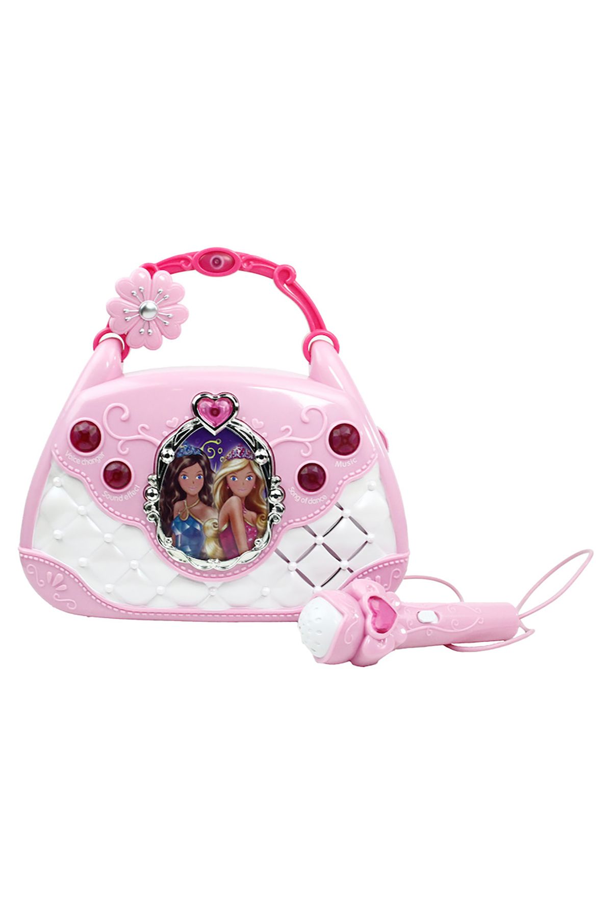 Vardem Mikrofonlu Mp3 Çalar Parti El Çantası Pembe