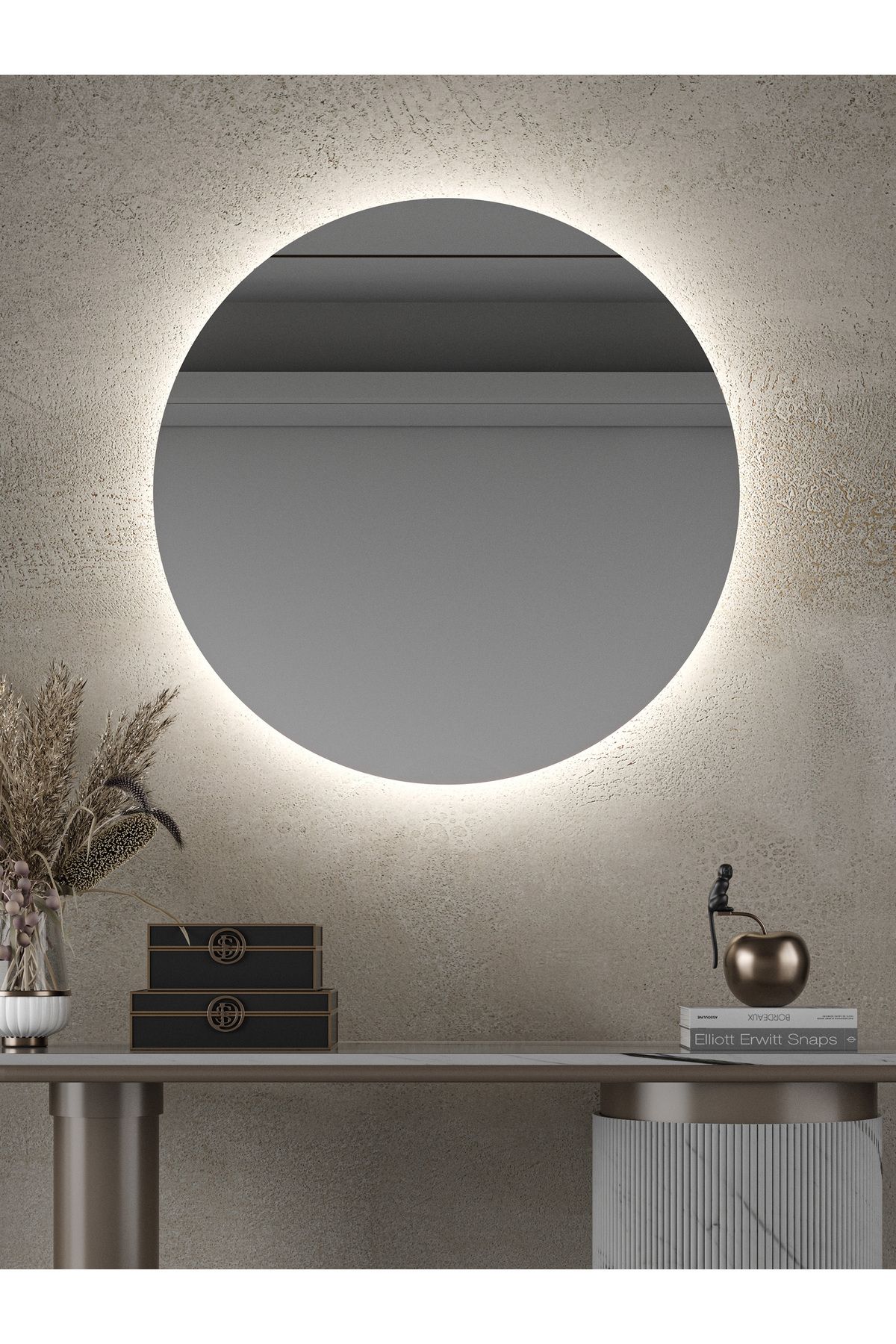 Albus Home - Nova LED Aydınlatmalı Ayna - SATİNASIZ - Tri-Color + Dimmer + Defogger