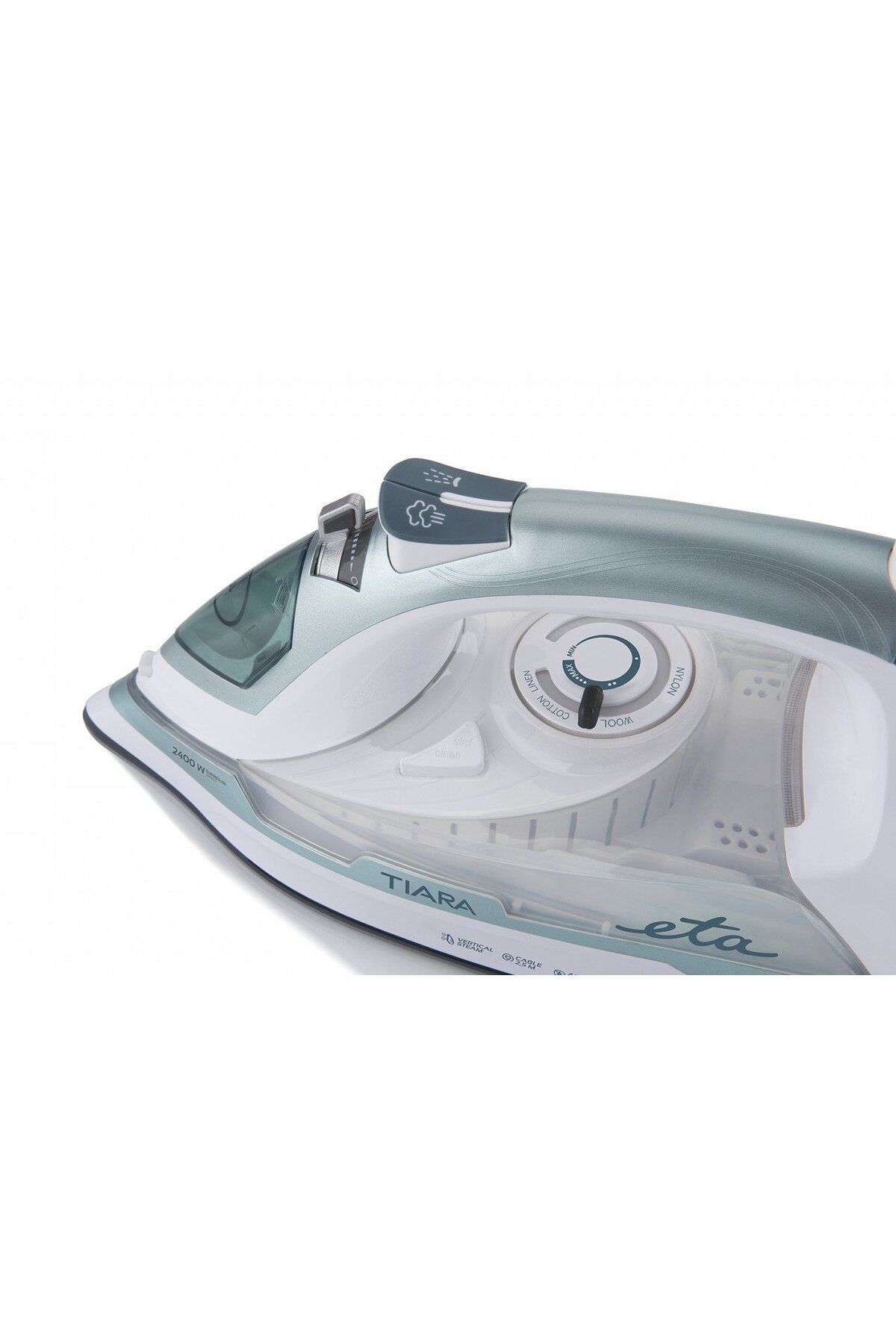 ETA-Fier de calcat Tiara II 2269 90000, 2400 W, 450 ml, 140 g/min, talpa Eloxium 6