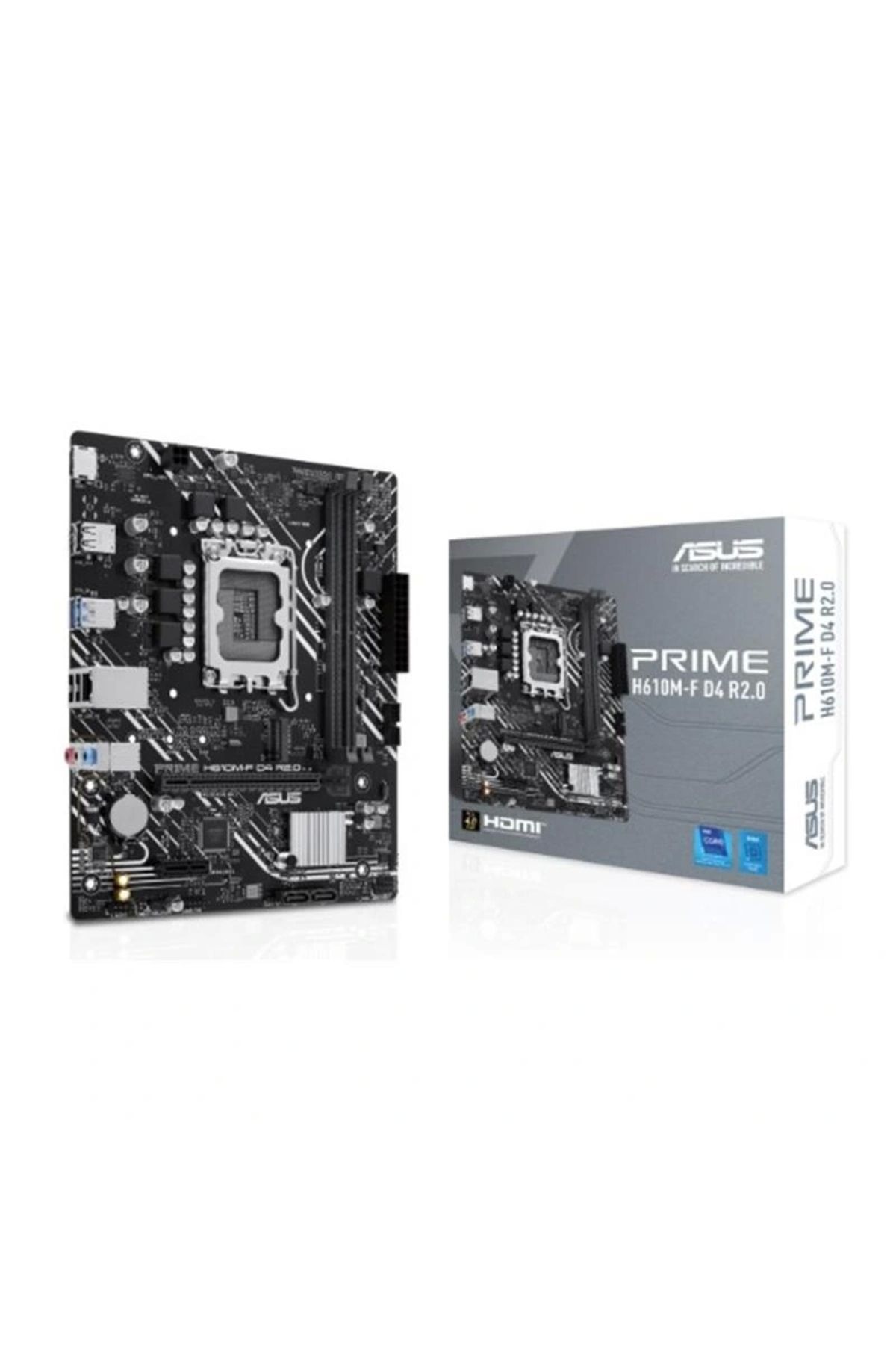 ShopNova ASUS PRIME H610M-F D4 R2.0 DDR4 3200MHZ 1XHDMI 1XM.2 USB 3.2 MATX 1700P (12. / 13. VE 14. NESİL İŞLE