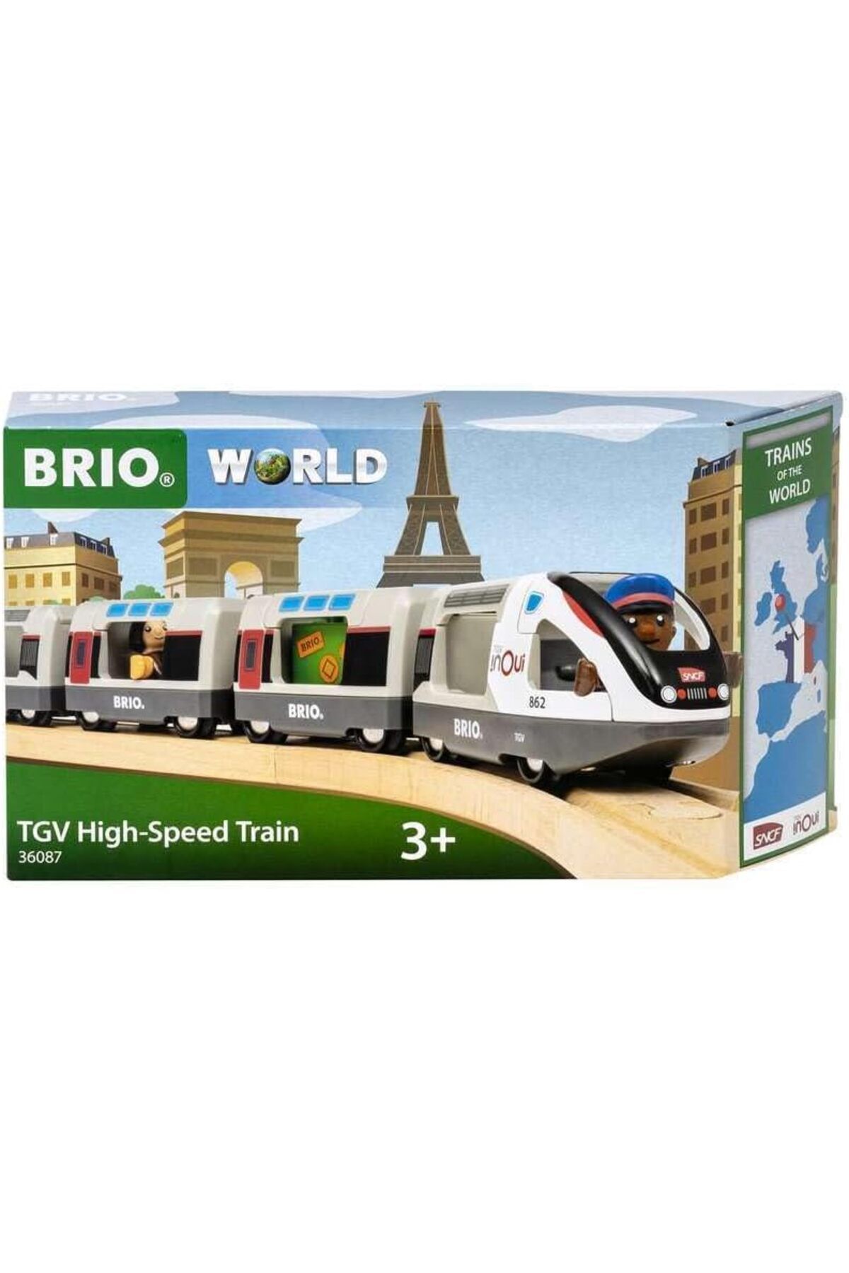 Mu Art Ahşap Mrt TGV Yüksek Hızlı Tren, Oyuncak Art 871301