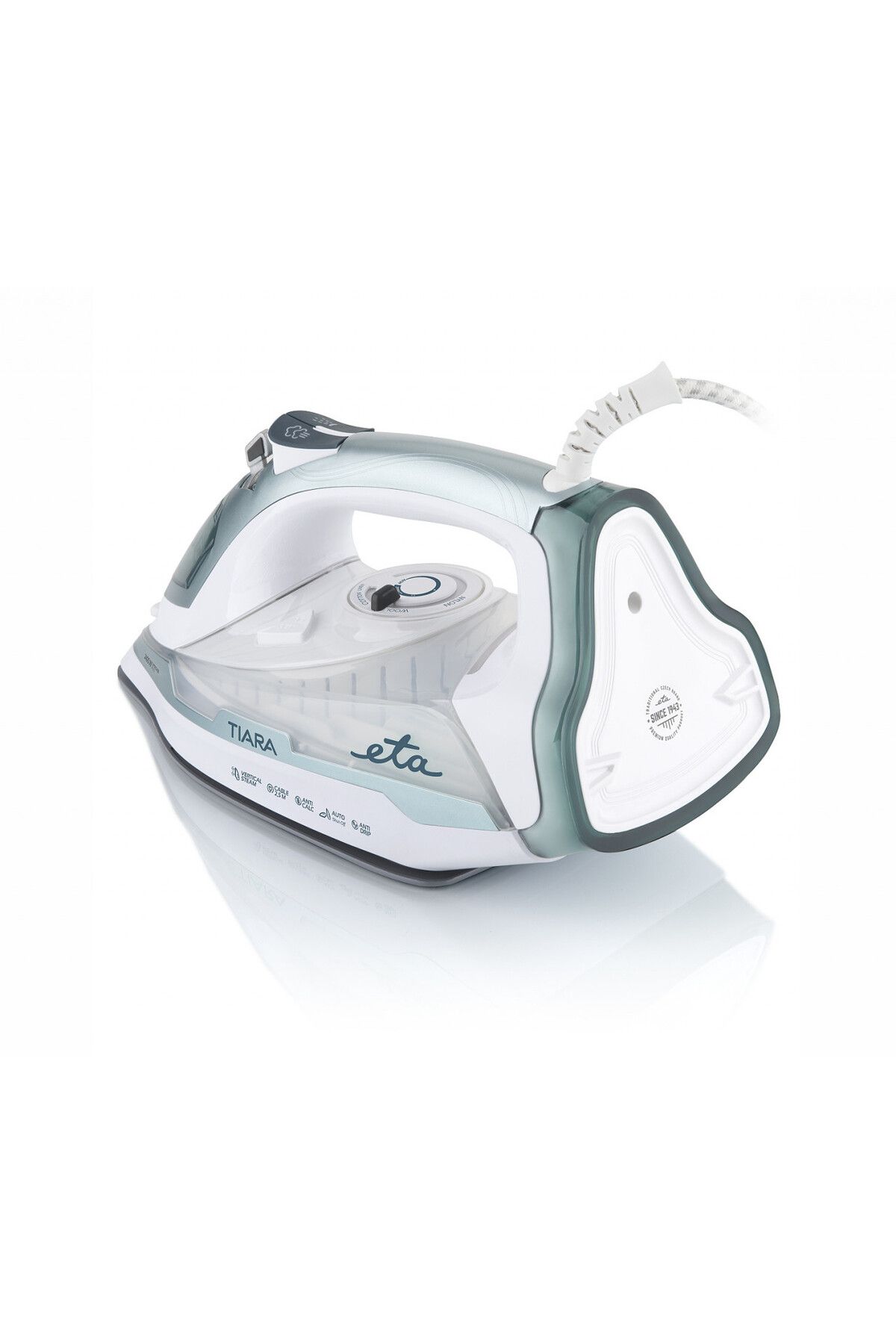 ETA-Fier de calcat Tiara II 2269 90000, 2400 W, 450 ml, 140 g/min, talpa Eloxium 2