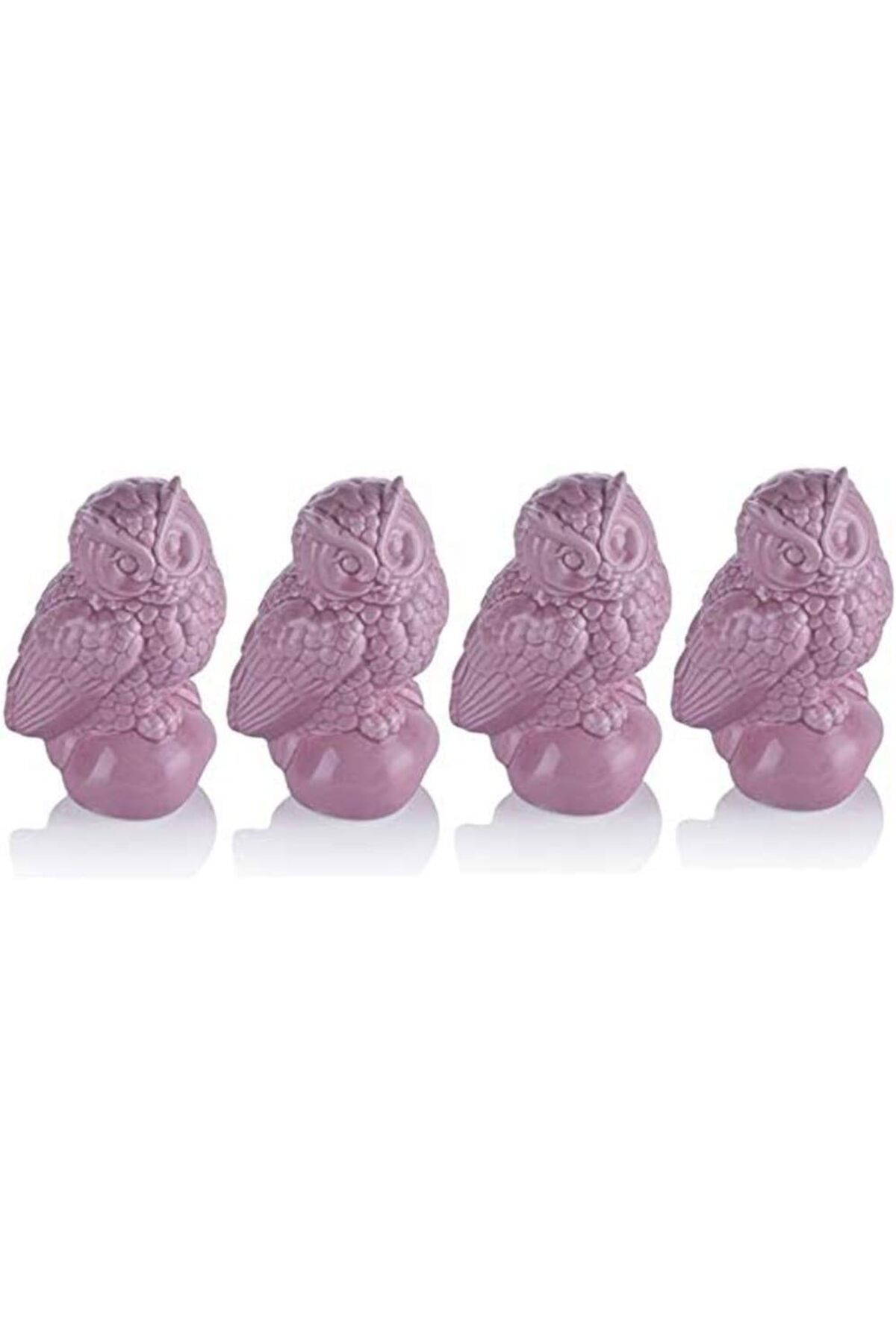 STOREMAX OZN 4lü Pembe Baykuşlu Biblo 13cm OZNstre 1094633