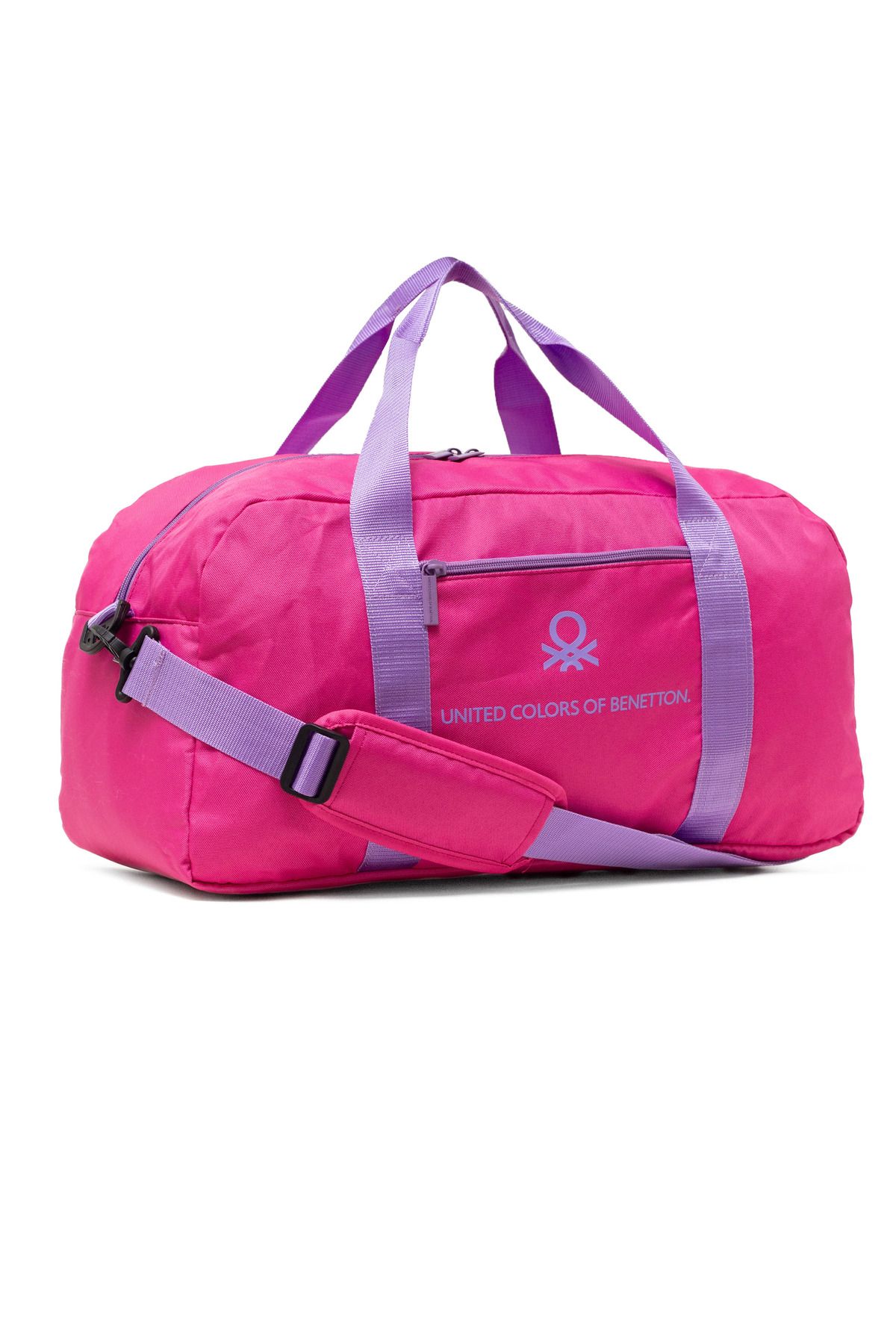 United Colors of Benetton Pembe Unisex Omuz Askılı Seyahat El Valizi Spor Çantası 21062