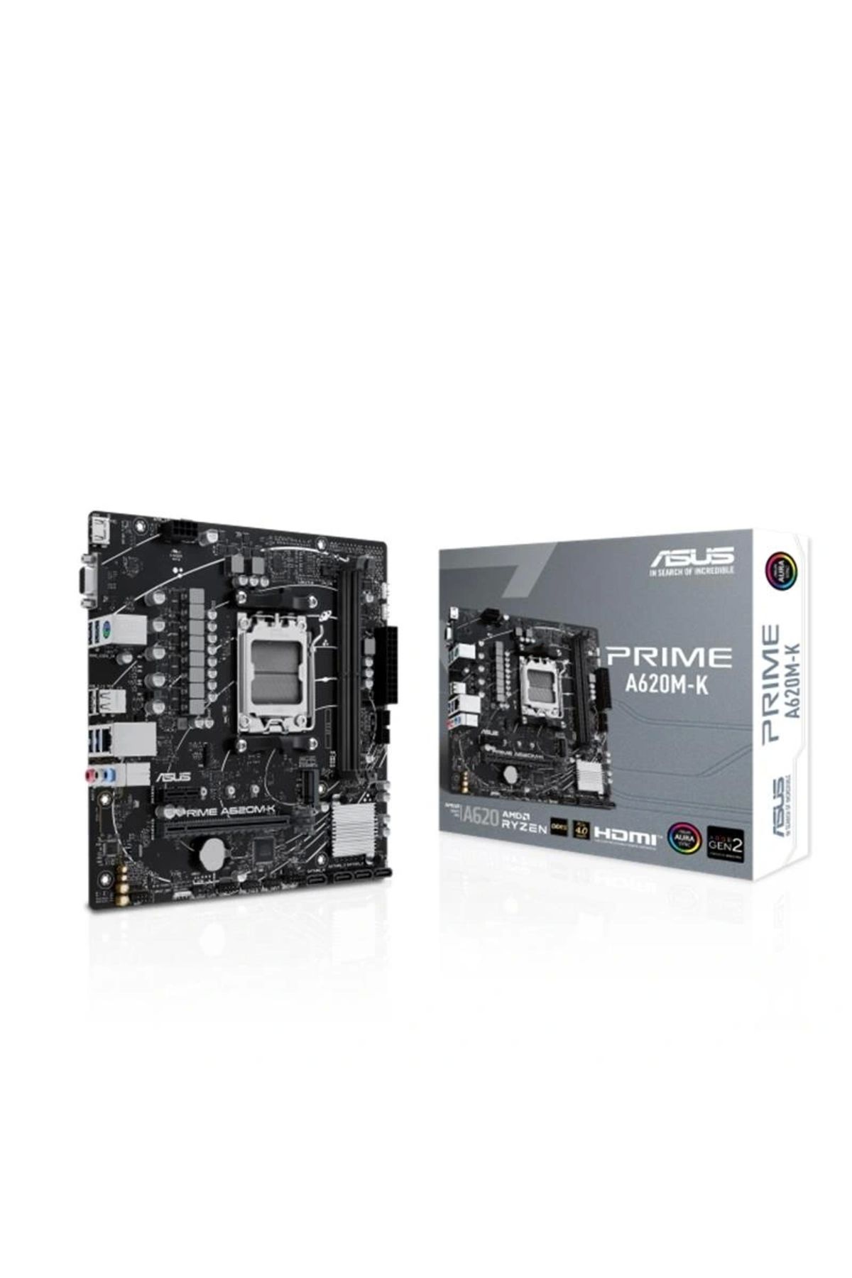 ShopNova ASUS PRIME A620M-K DDR5 6400MHZ 1XVGA 1XHDMI 1XM.2 USB 3.2 MATX AM5 ( AMD AM5 7000 SERİSİ İŞLEMCİ UY