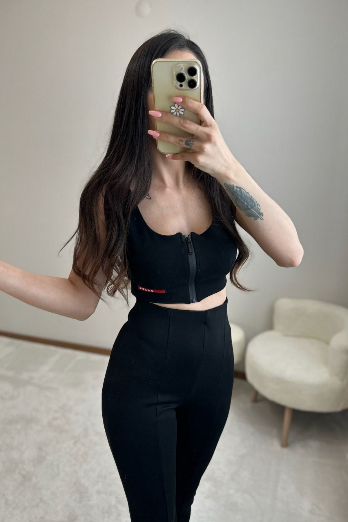 MoyStore Prd Crop Askılı Atlet
