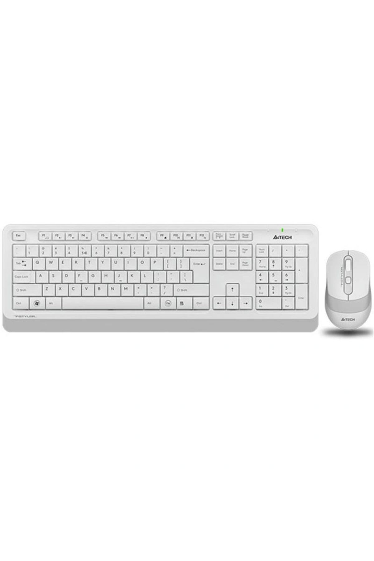 ShopNova A4 TECH FG1010 BEYAZ Q MM 2.4G KABLOSUZ KLAVYE MOUSE SET