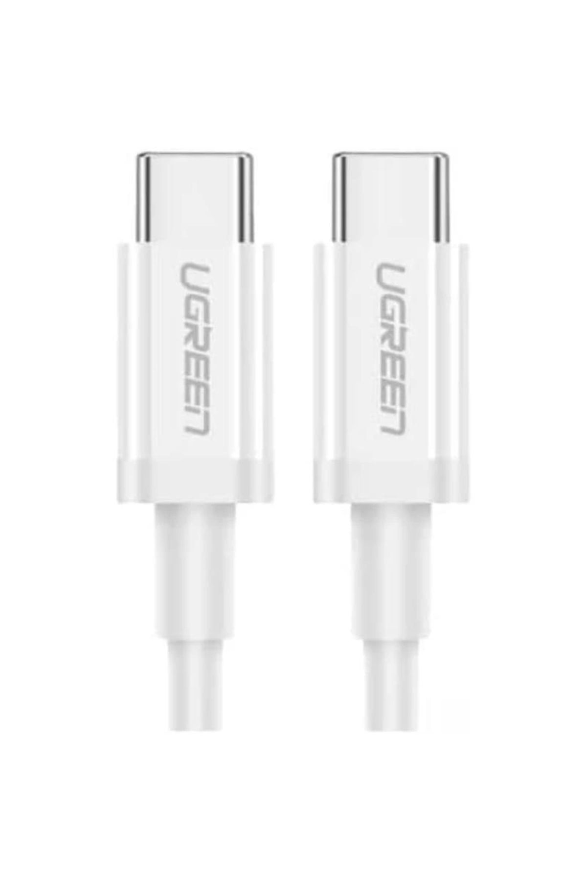 ShopNova UGREEN USB-C 60W 3A QC PD HIZLI ŞARJ KABLOSU 1 MT BEYAZ 60518