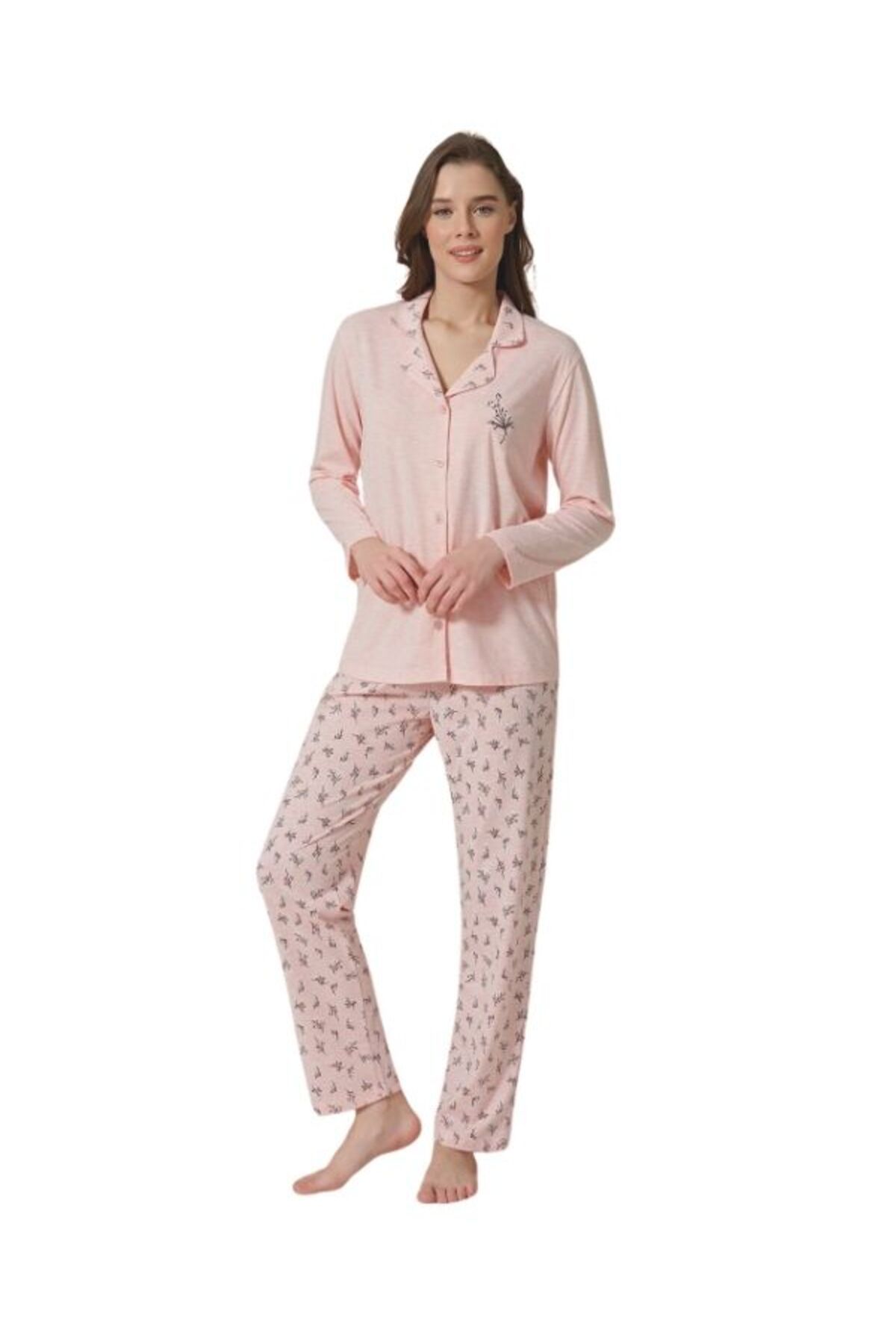 Pijadore 1714 Kadın Uzun Kol 4 Mevsim Pijama