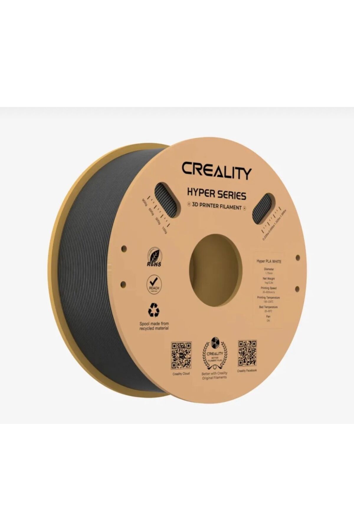 3desen Creality Hyper Pla Black Siyah 1.75mm 1kg