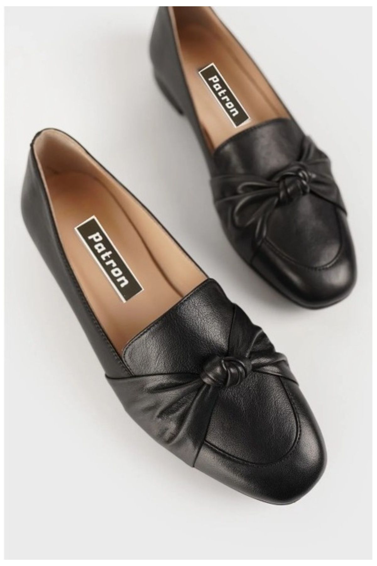 PATRON SHOES Hakiki Doğal Deri Babet