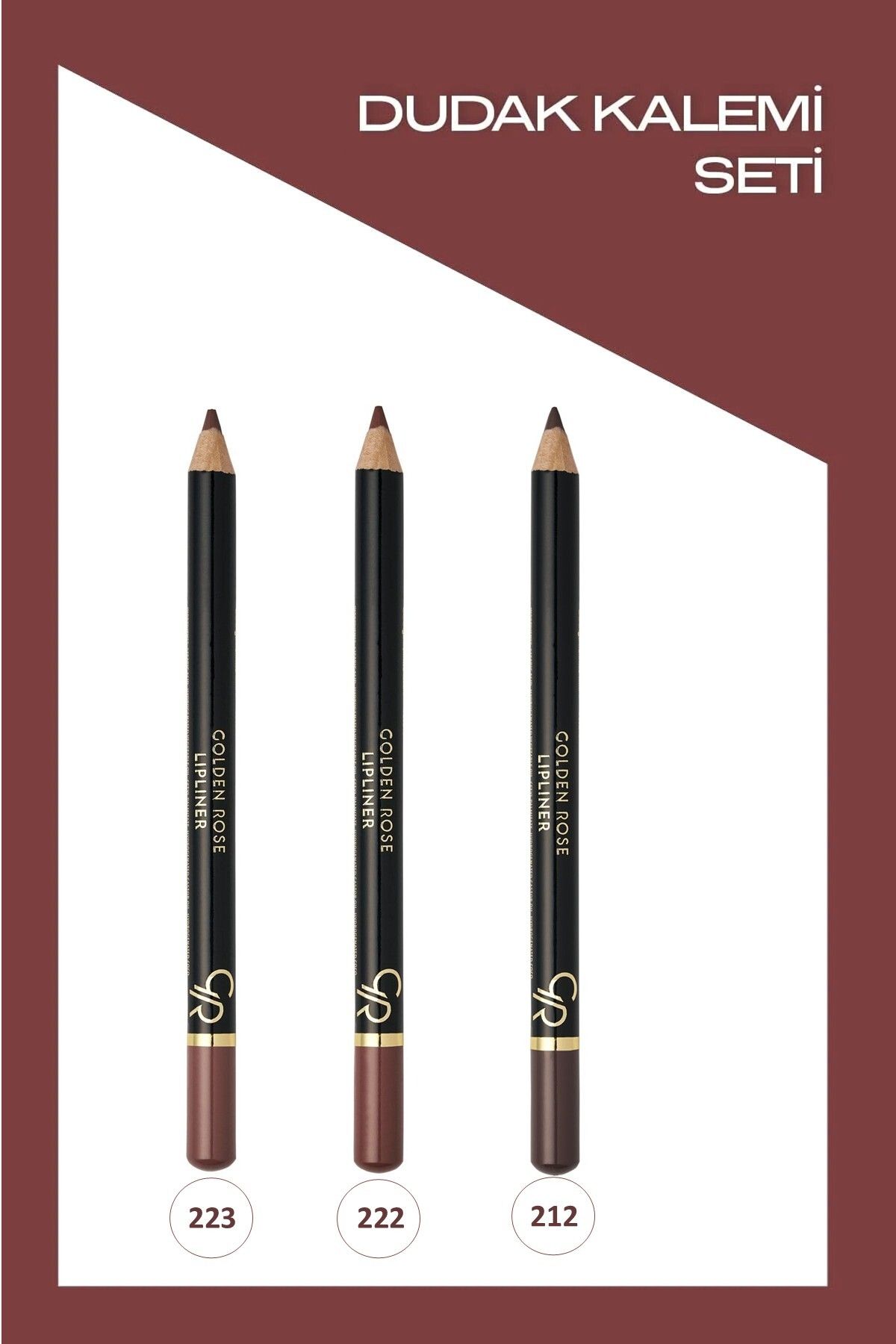 Golden Rose Lipliner Dudak Kalemi Seti No: 223-222-212