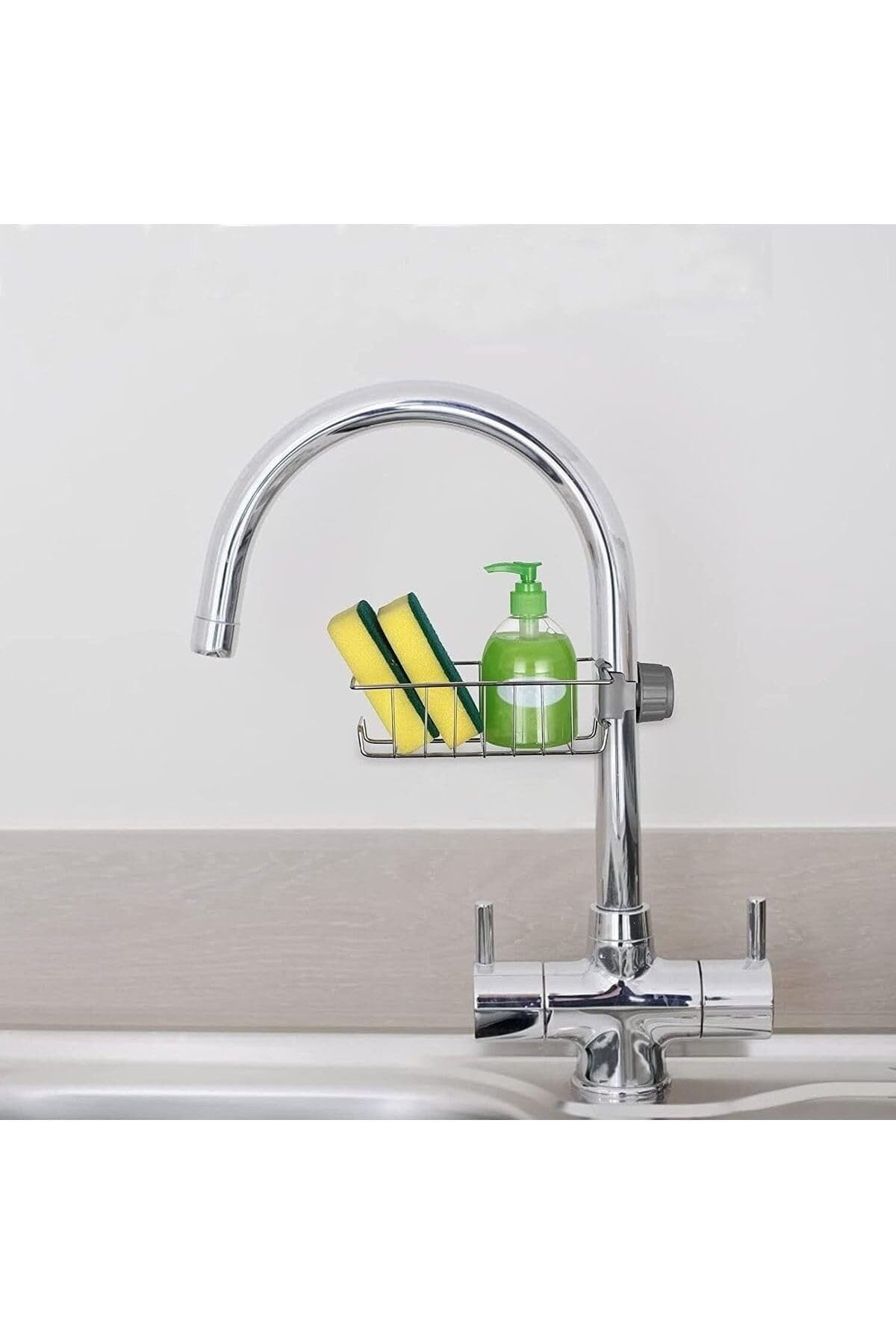 STOREMAX Ezg Haus Mutfak Banyo Duş Musluk Üstü Rafı Sabun Sünger Askısı Raf Tek Kat Ezsnshop 1065757