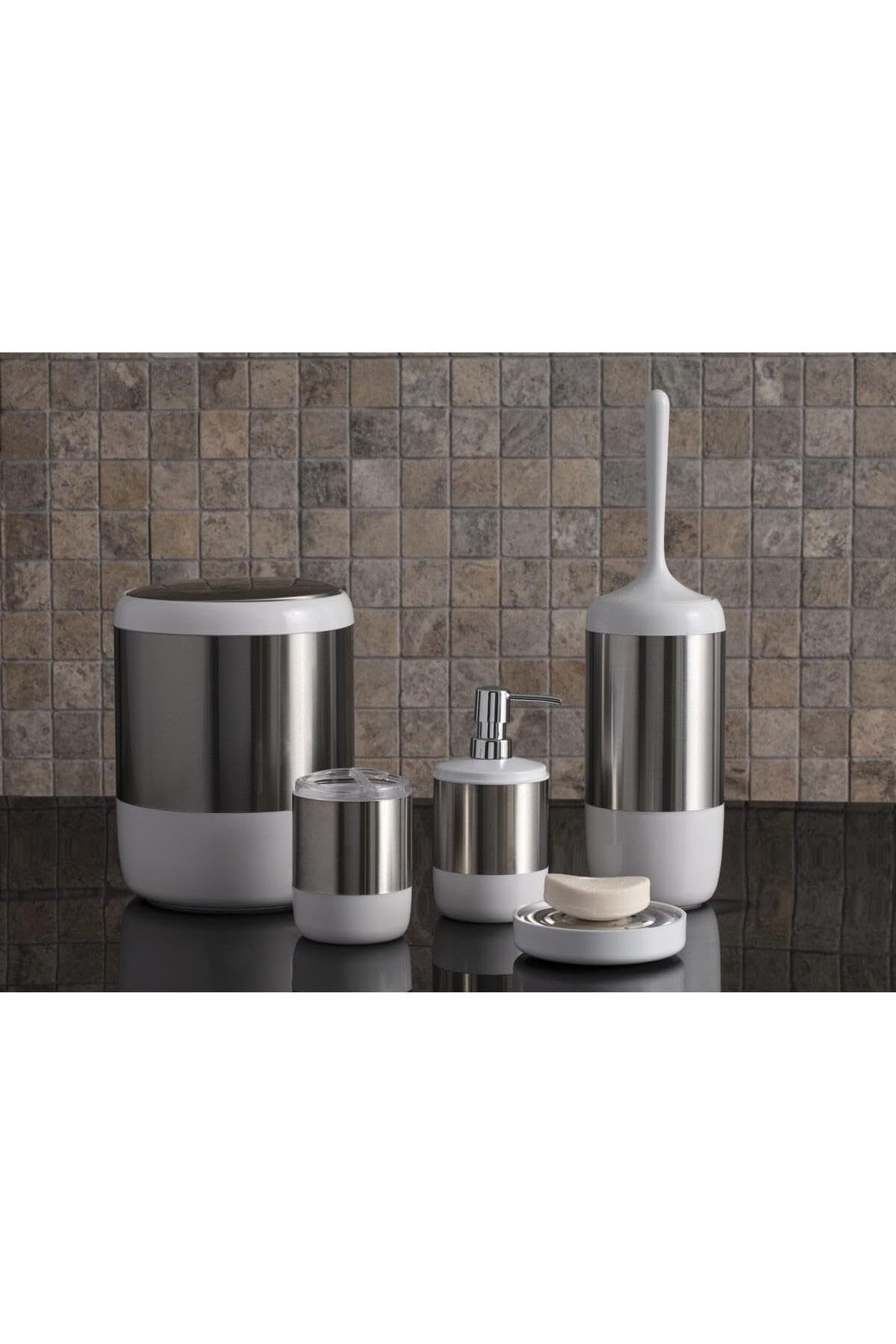 Mu Art Ahşap Mrt Lima Xl Banyo Seti, Beyaz Art 871301