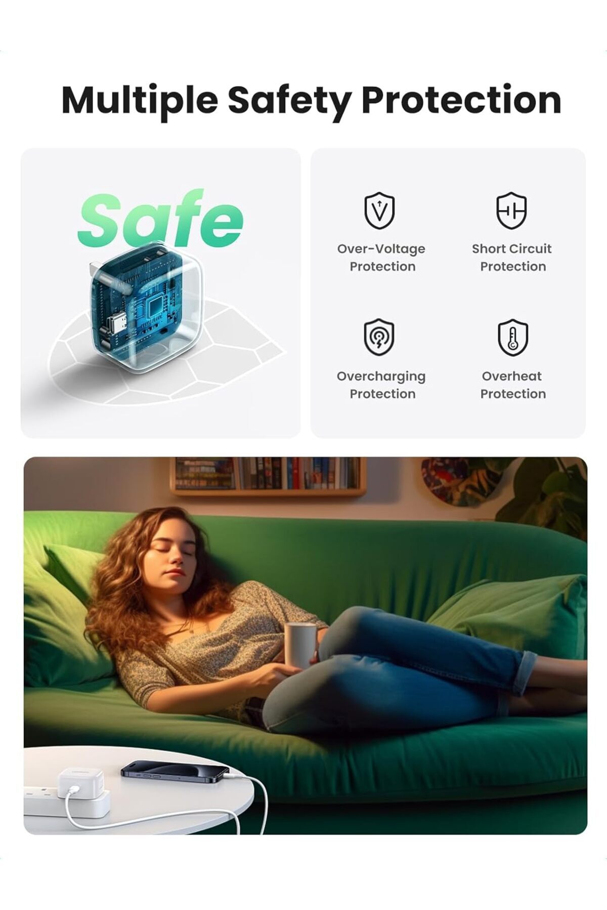 Ugreen-مجموعة شاحن سريع USB-C - المملكة المتحدة 7