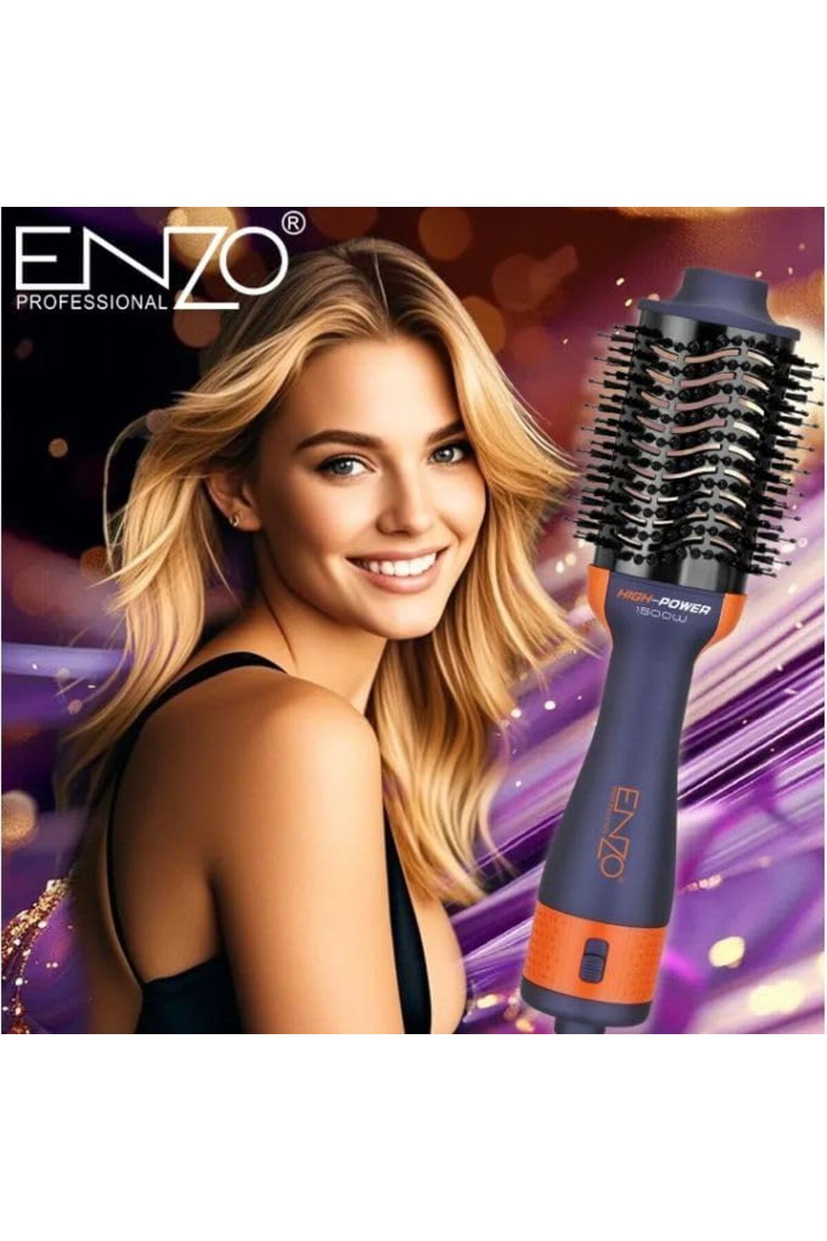 ENZO-EN-4134 3-in-1 Electric Styling Comb (Green Gold) - Intl Version 5
