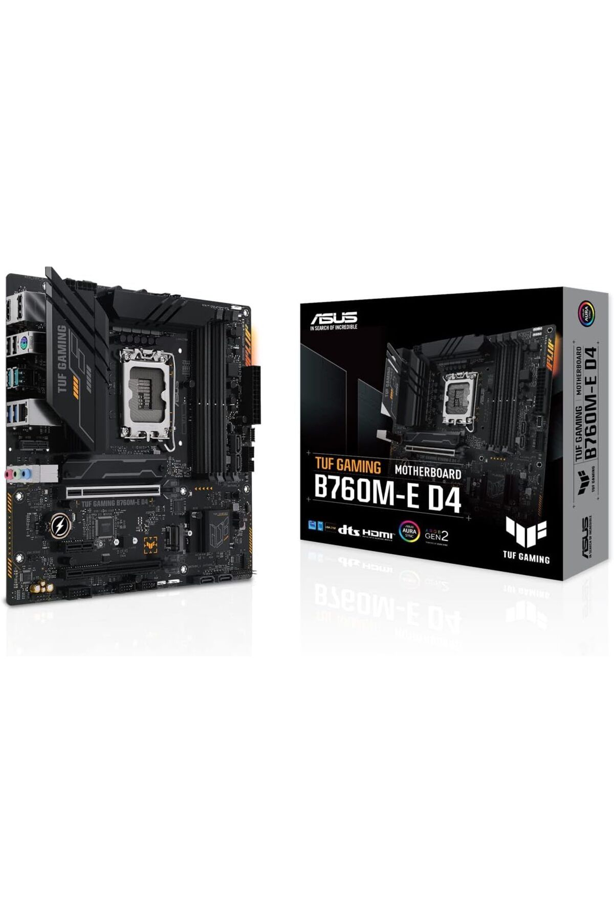 STOREMAX TUF GAMING B760M-E D4 Intel B760 LGA1700 DDR4 5333 DP HDMI 2x M2 USB3.2 AURA RGB 2.5Gbit LAN mATX