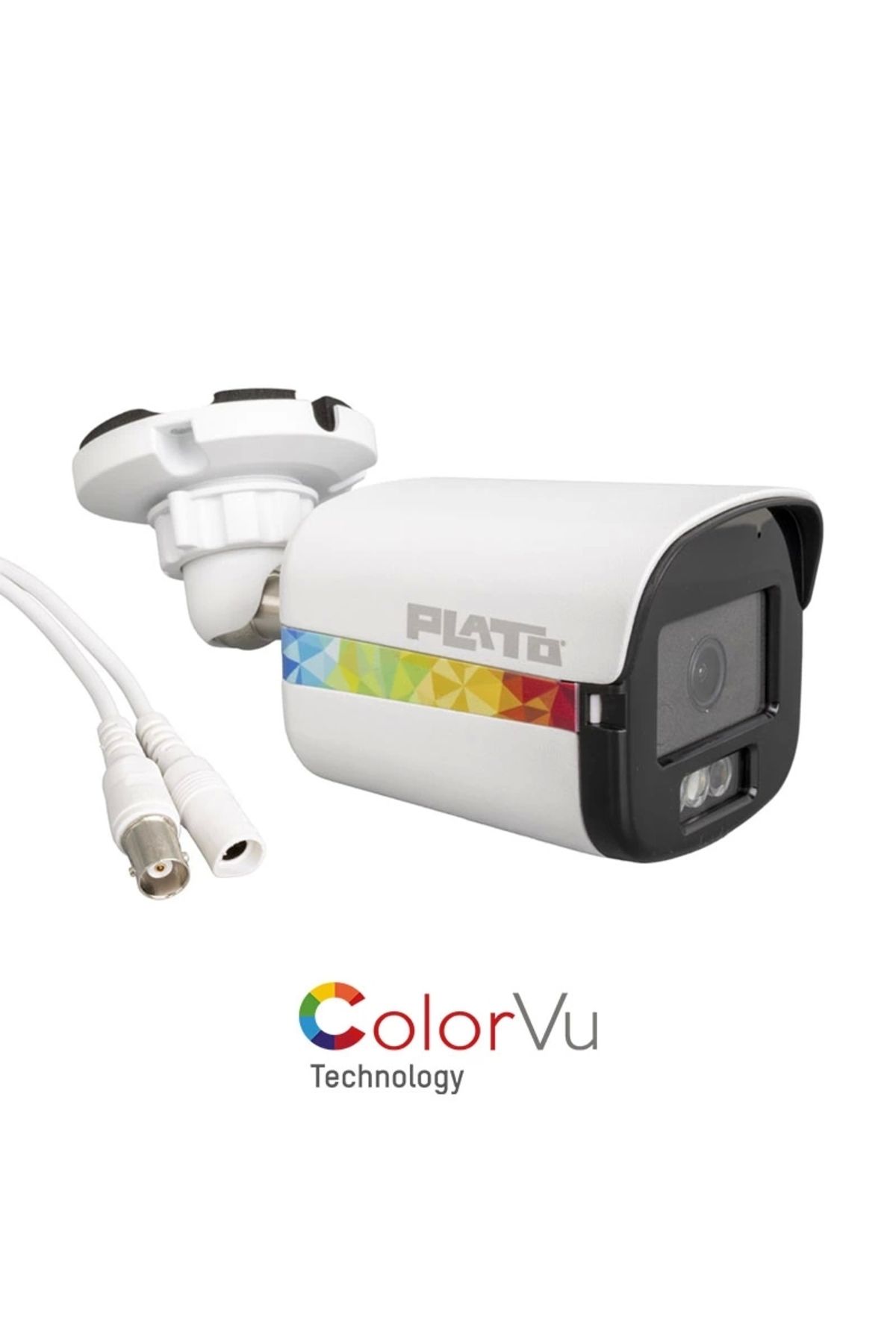 mega fair Plato Pl-22995 5mp Color Vu Mikrofonlu 2.8 Mm 3 Atom Led Metal Kasa Ahd Bullet Kamera